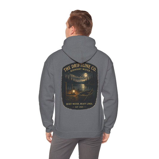 Midnight Water Quiet Waters Heavy Lines Hoodie - SJM Print Store
