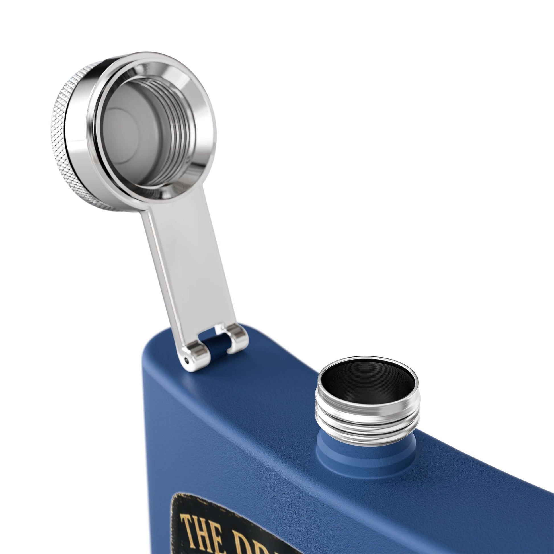 Midnight Water Stainless Steel Hip Flask - SJM Print Store