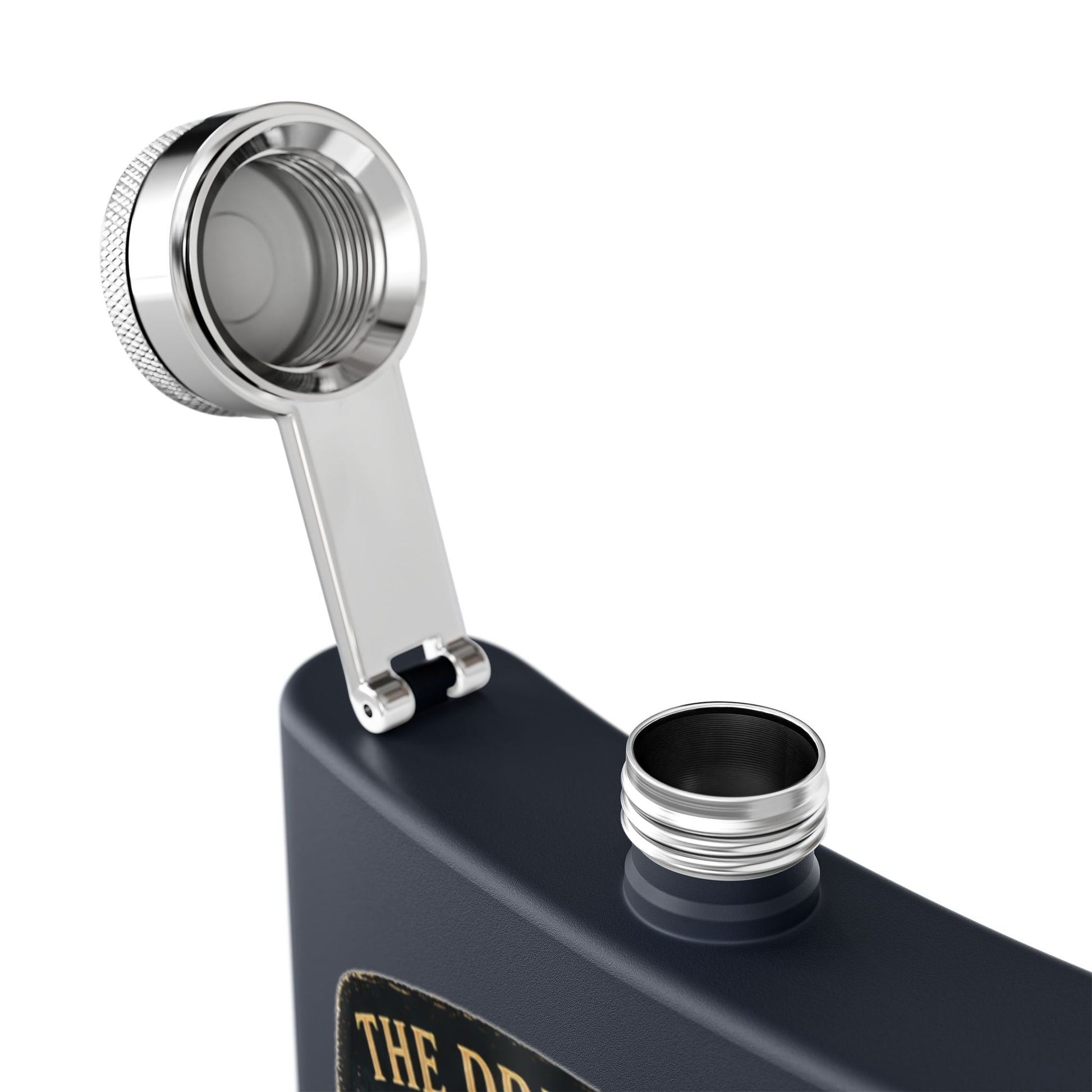 Midnight Water Stainless Steel Hip Flask - SJM Print Store