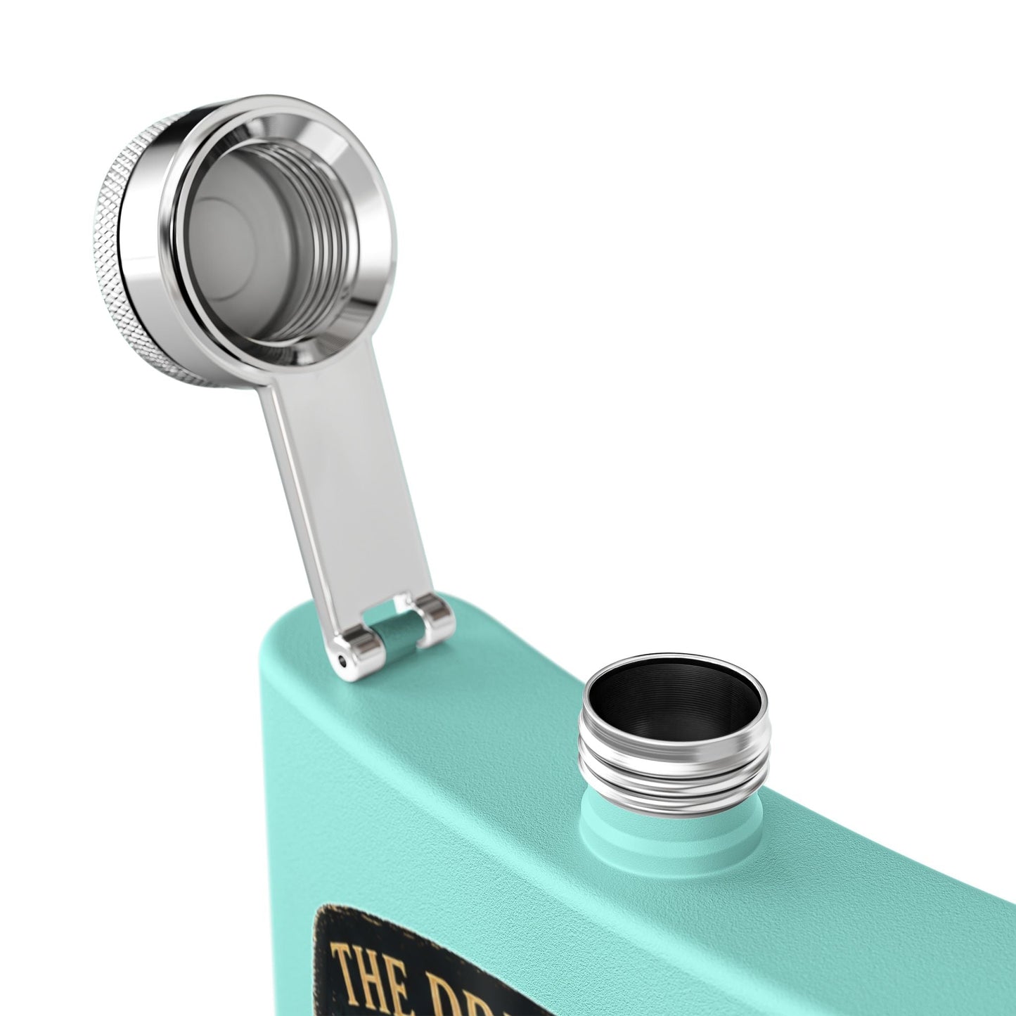 Midnight Water Stainless Steel Hip Flask - SJM Print Store