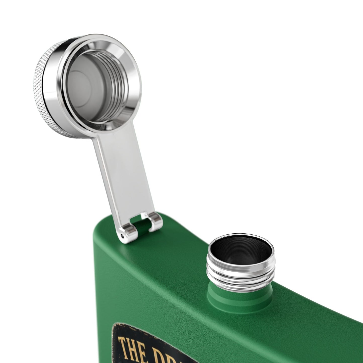 Midnight Water Stainless Steel Hip Flask - SJM Print Store