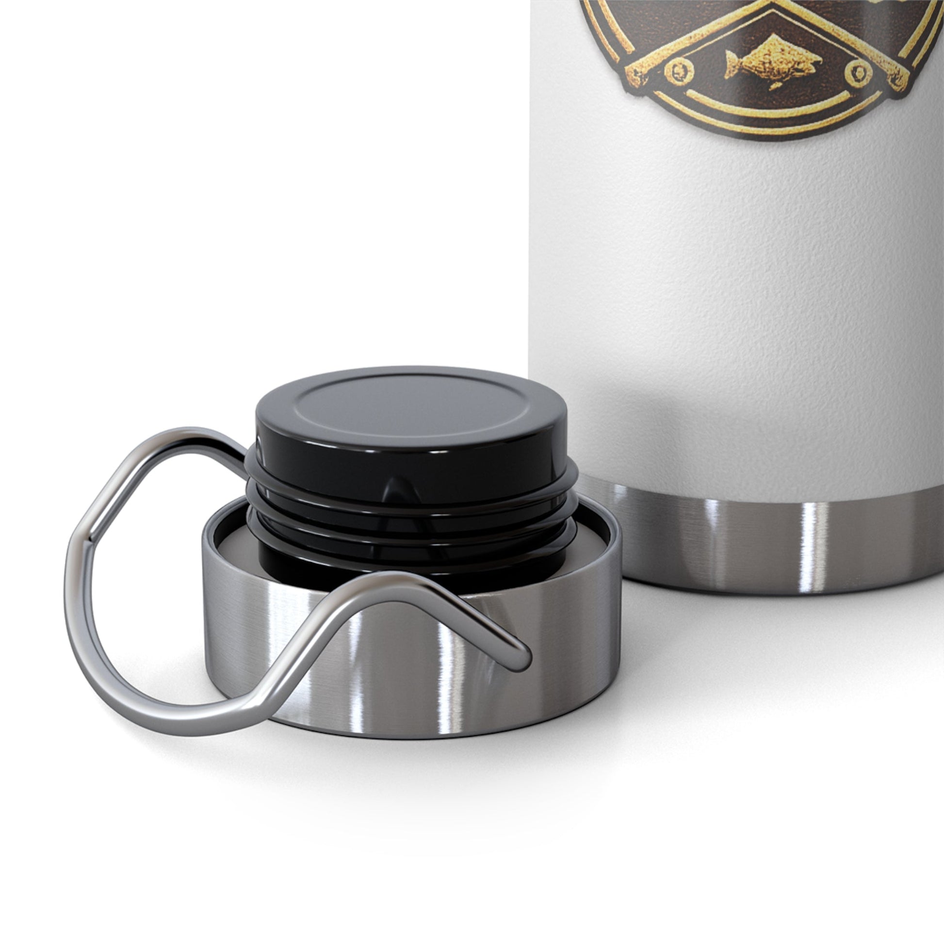 Midnight Water vintage Bronze Edition Insulated Flask - SJM Print Store