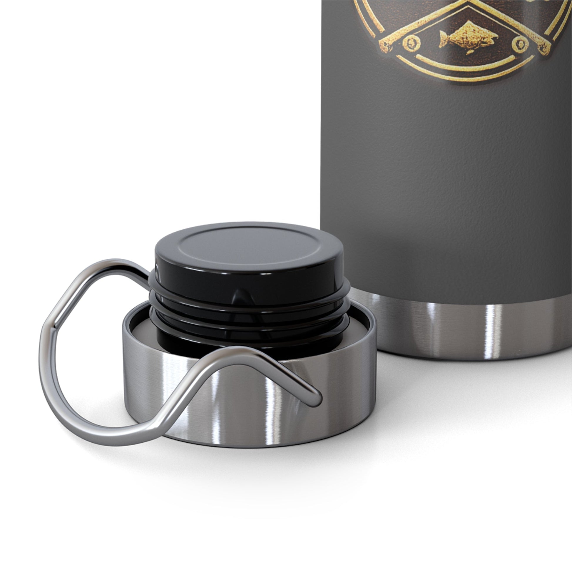Midnight Water vintage Bronze Edition Insulated Flask - SJM Print Store