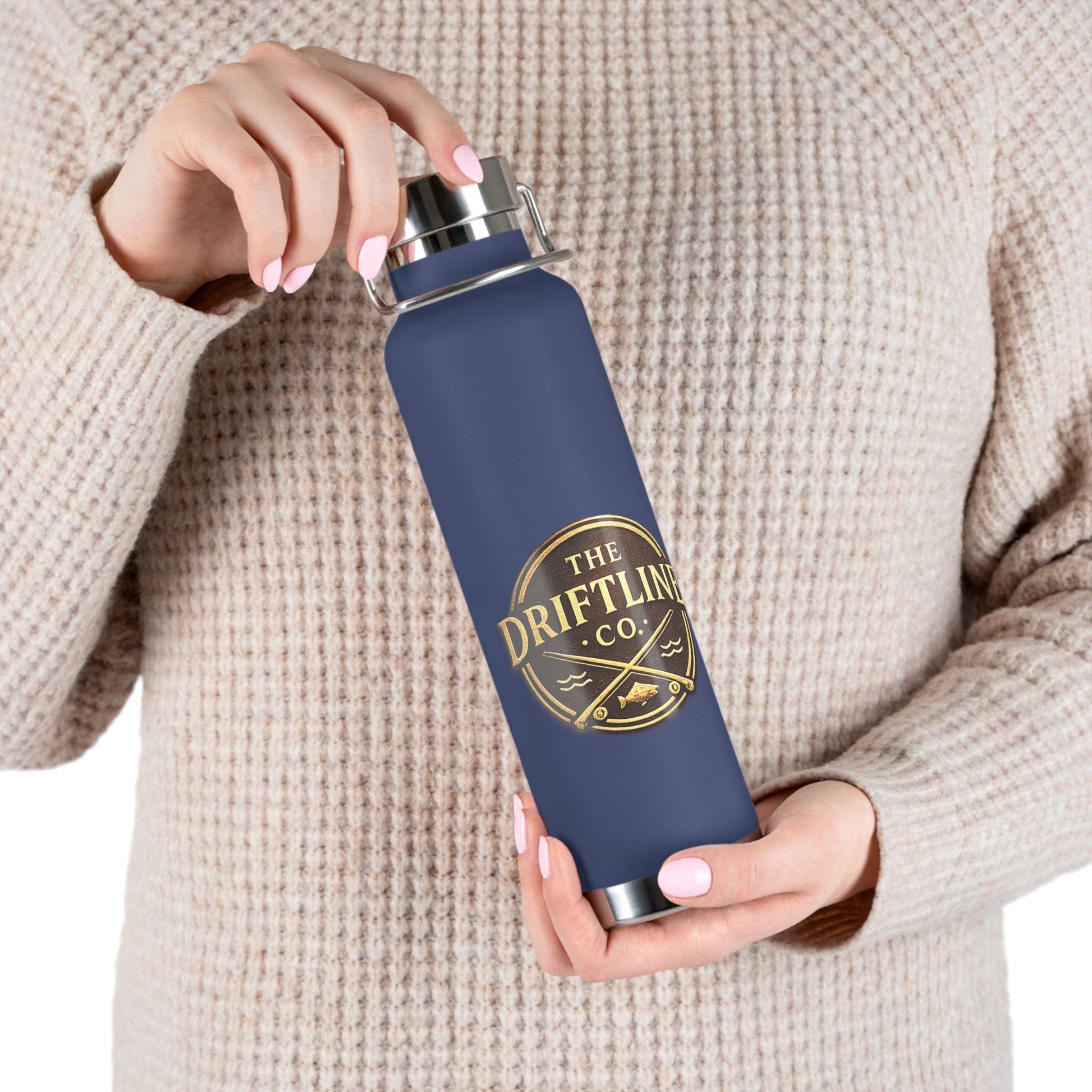 Midnight Water vintage Bronze Edition Insulated Flask - SJM Print Store