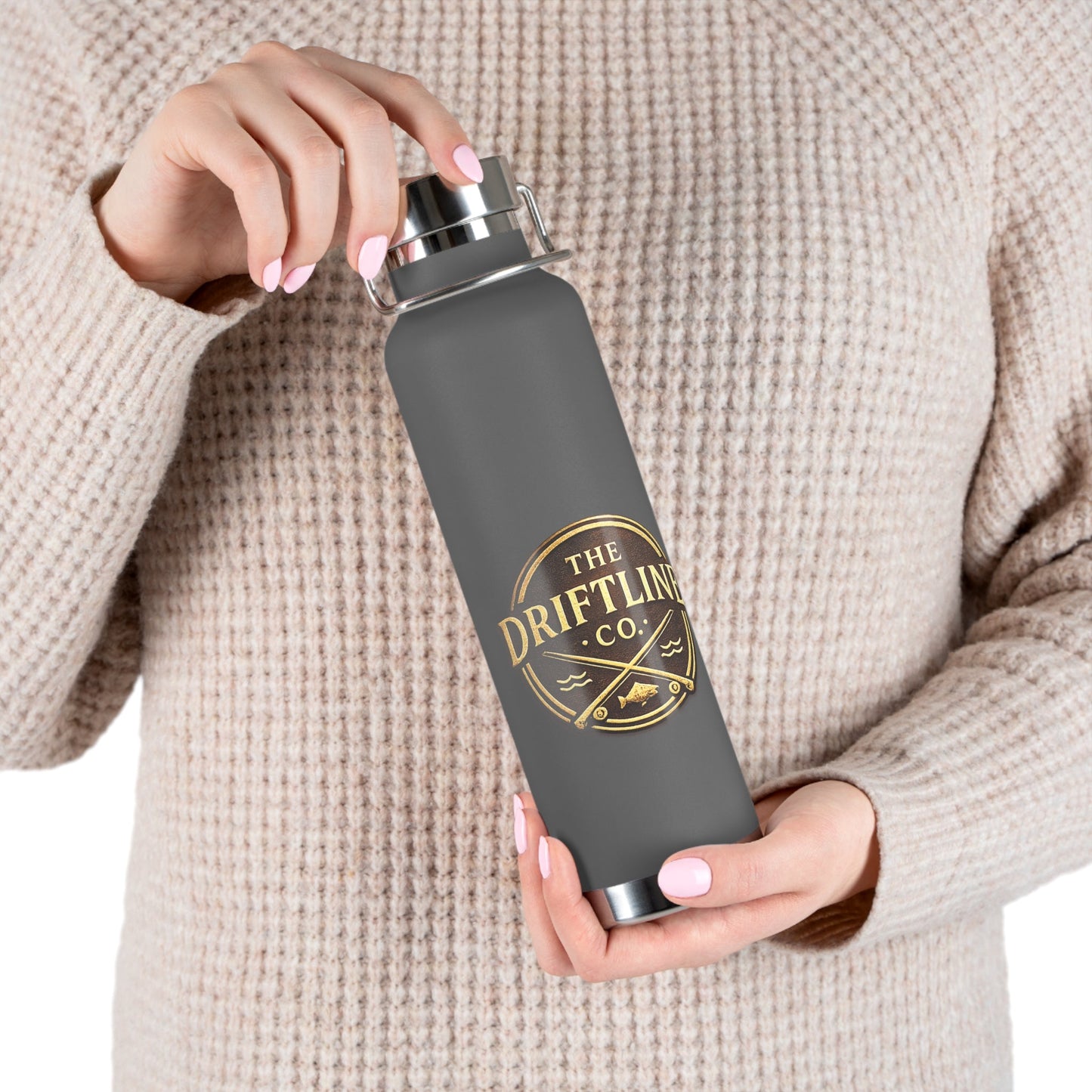Midnight Water vintage Bronze Edition Insulated Flask - SJM Print Store