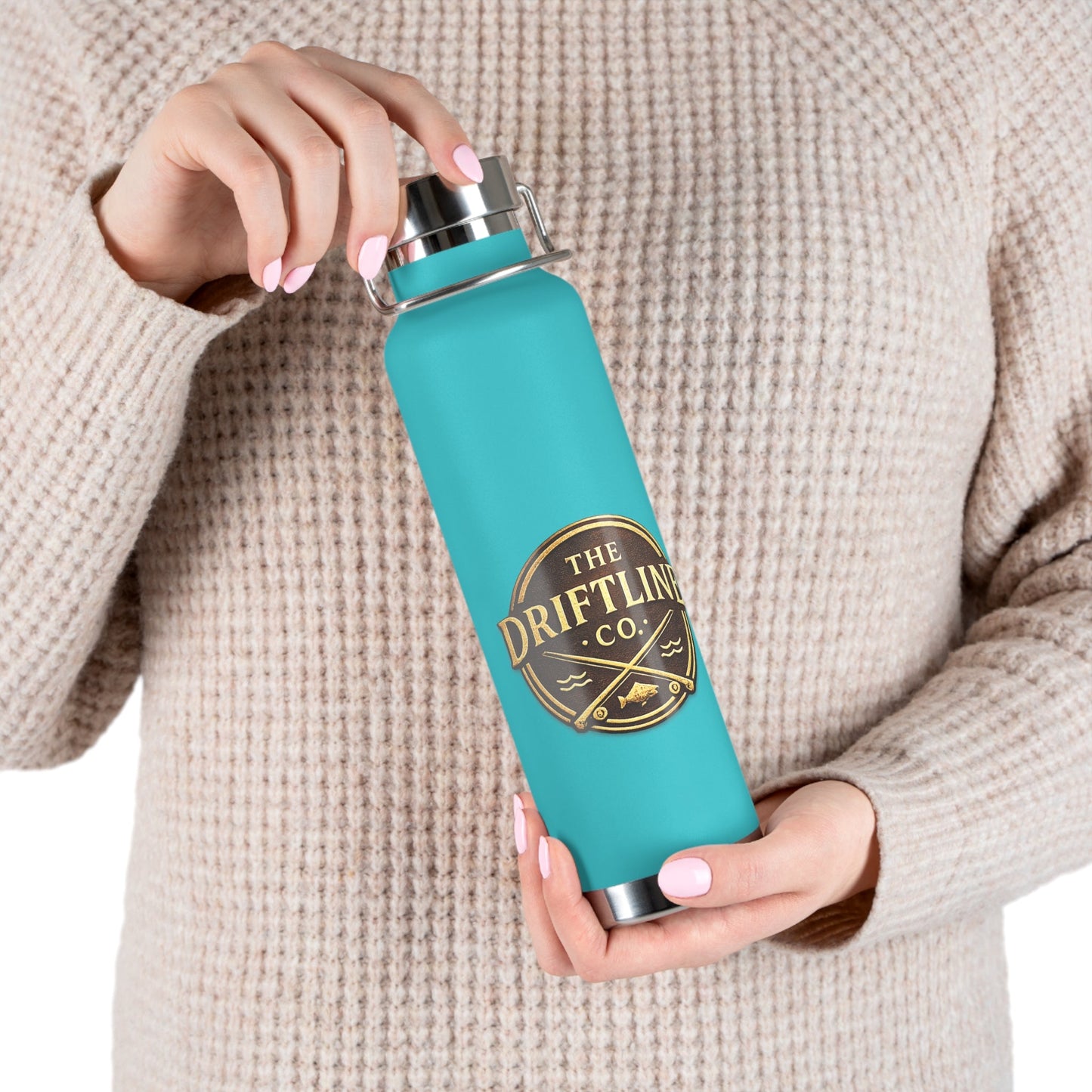 Midnight Water vintage Bronze Edition Insulated Flask - SJM Print Store