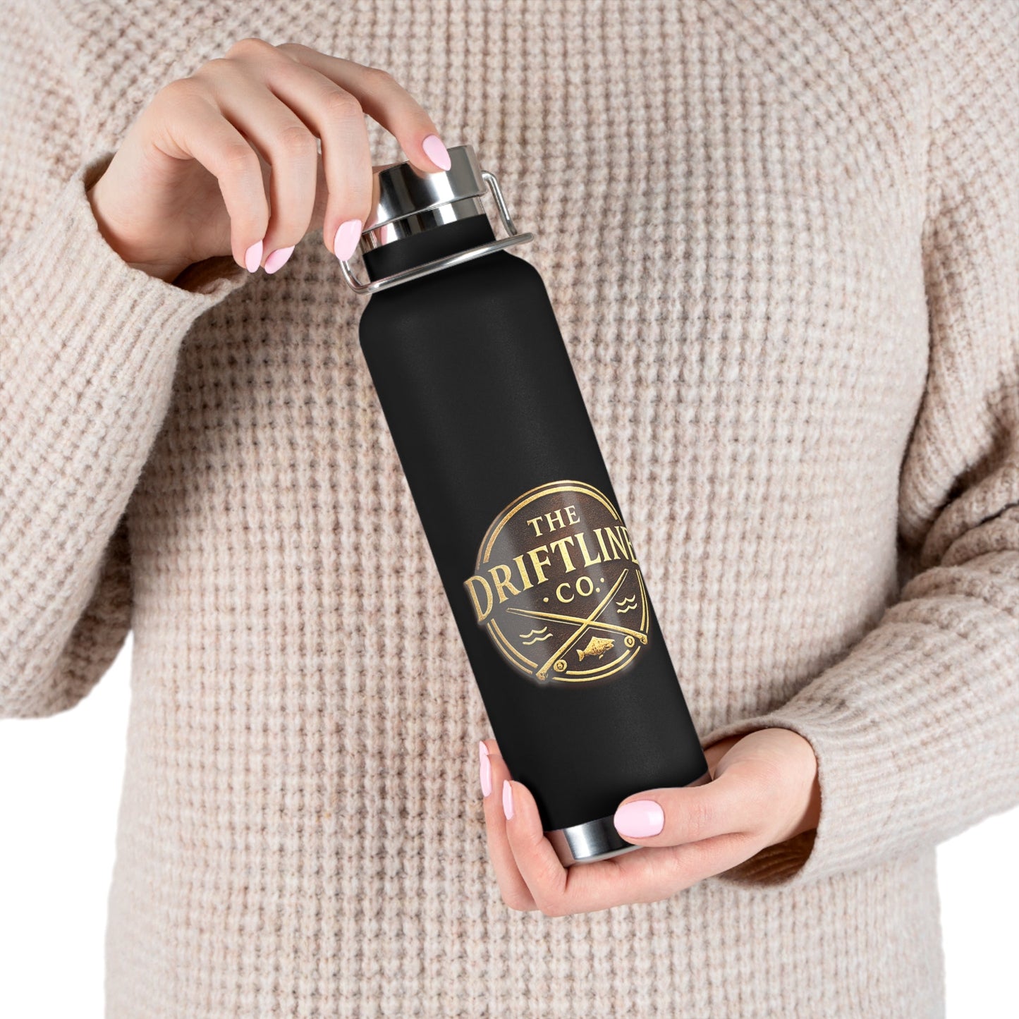 Midnight Water vintage Bronze Edition Insulated Flask - SJM Print Store
