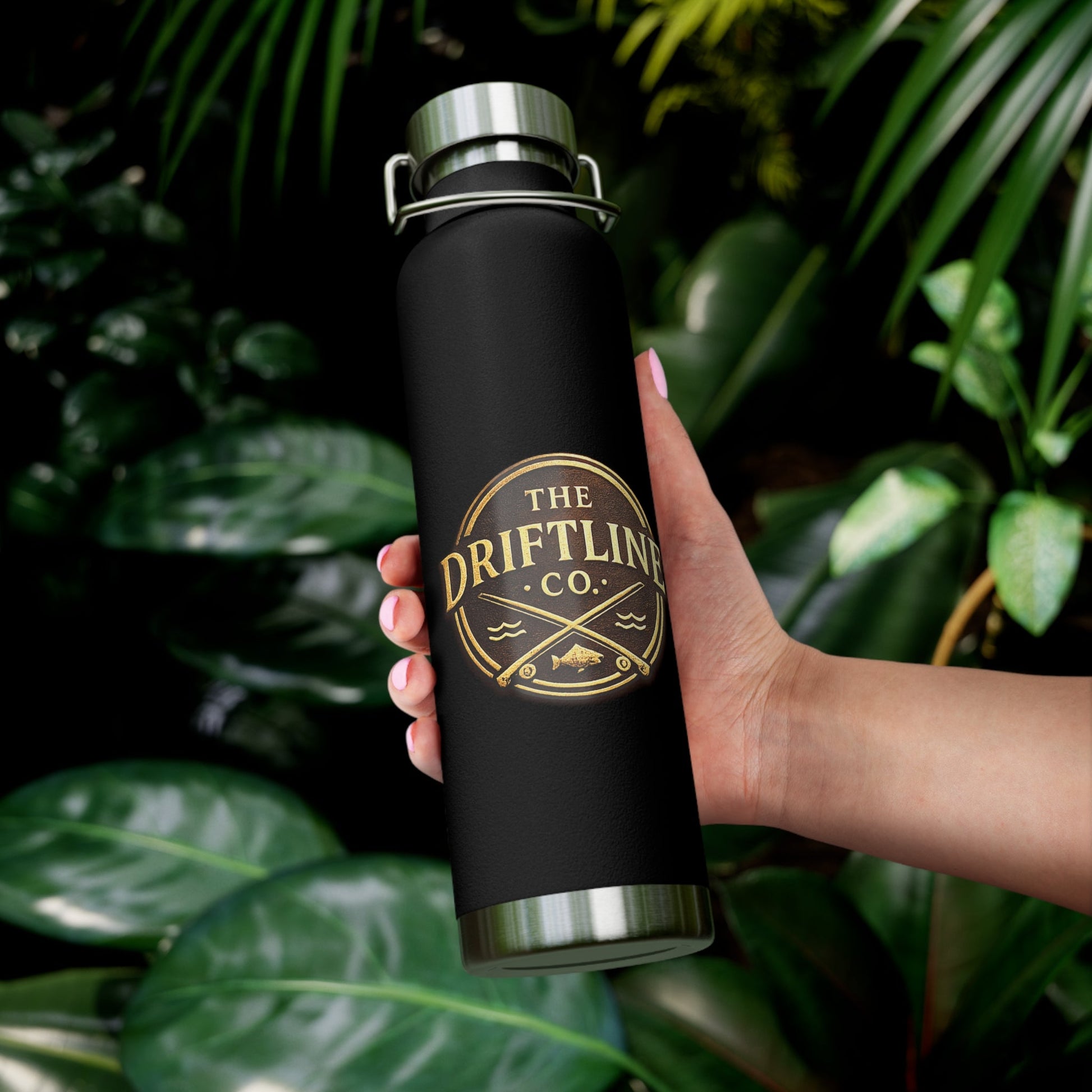 Midnight Water vintage Bronze Edition Insulated Flask - SJM Print Store