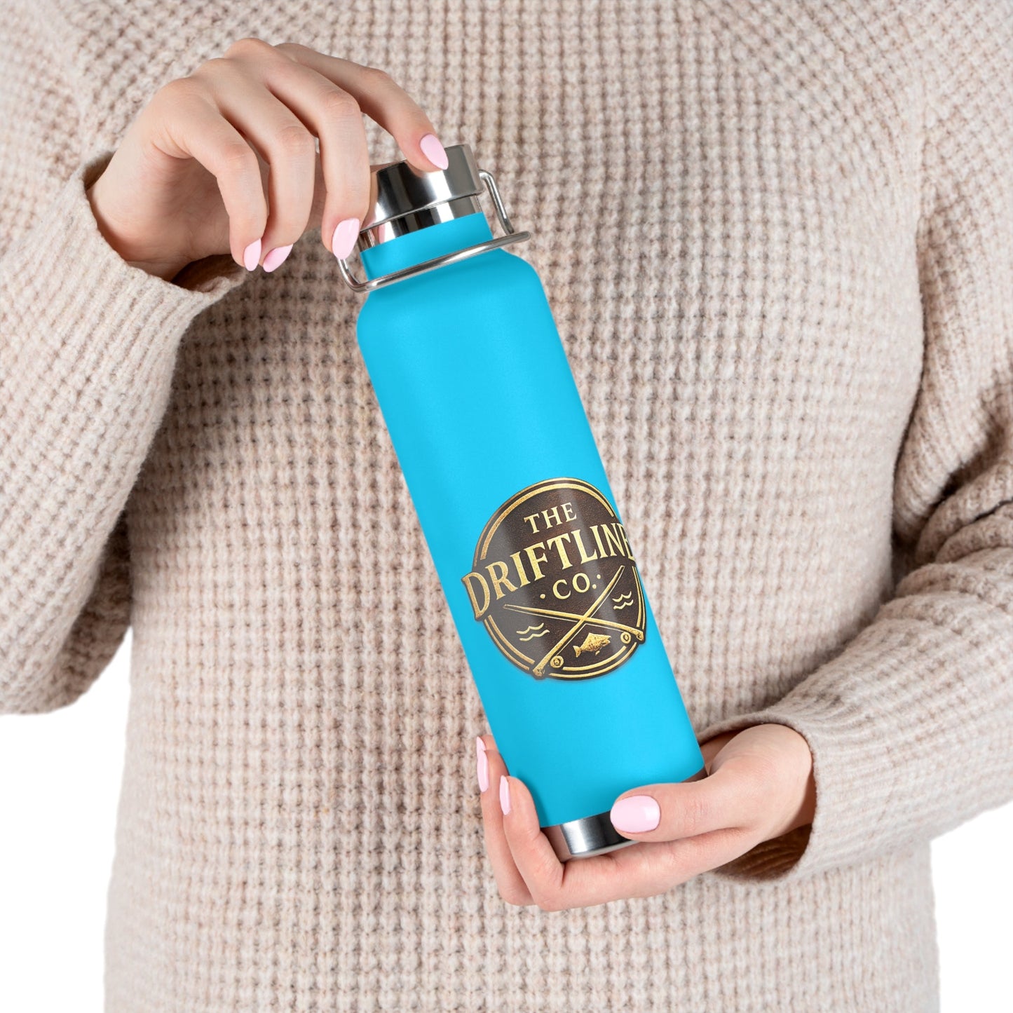 Midnight Water vintage Bronze Edition Insulated Flask - SJM Print Store