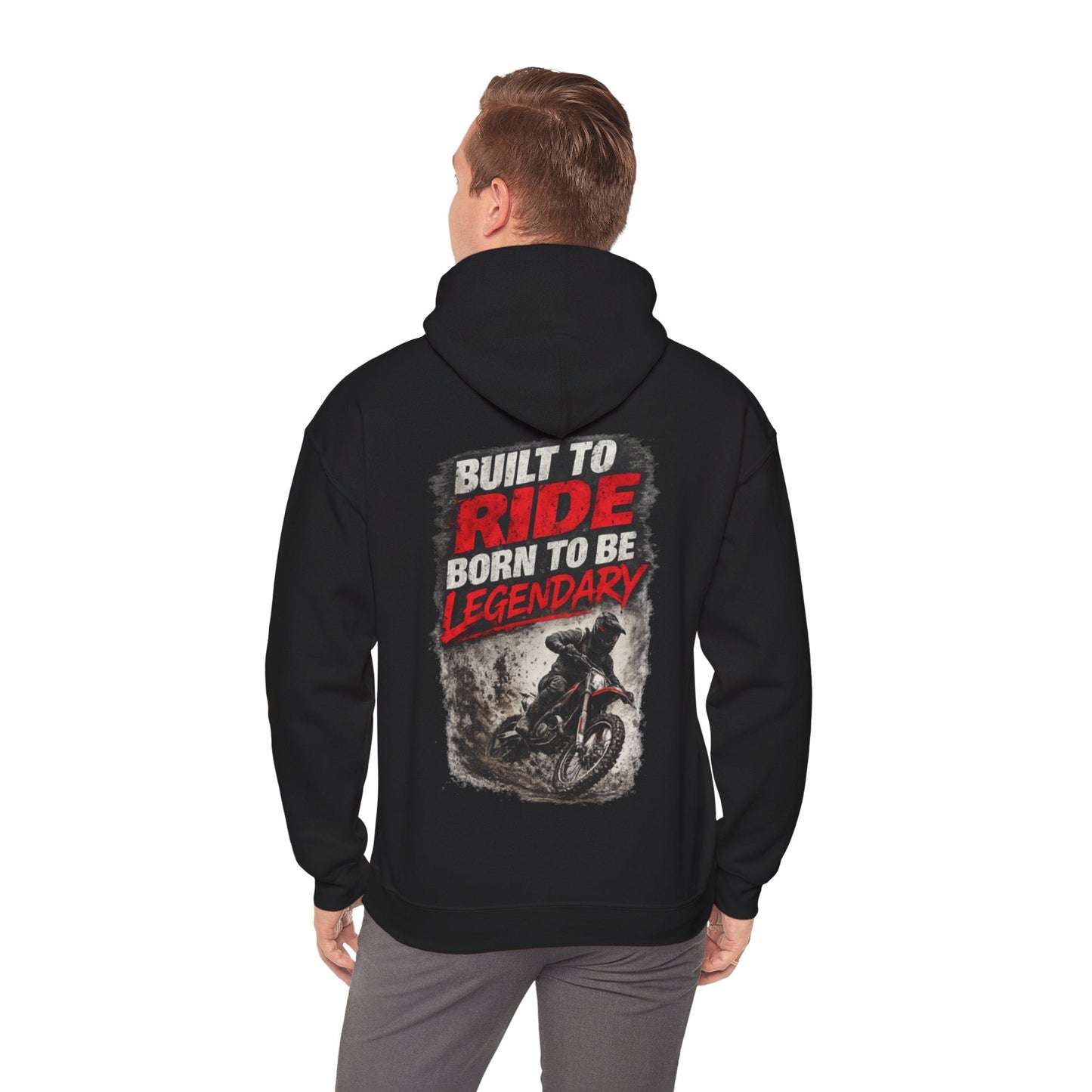 Mojo Moto MX Built to Ride, Born to Be Legendary Hoodie - SJM Print Store