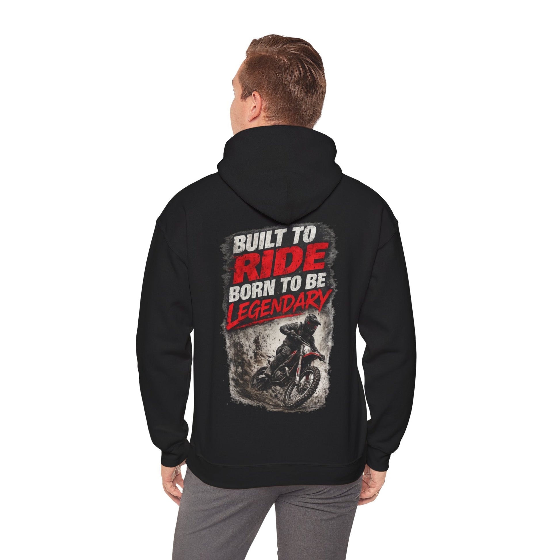 Mojo Moto MX Built to Ride, Born to Be Legendary Hoodie - SJM Print Store
