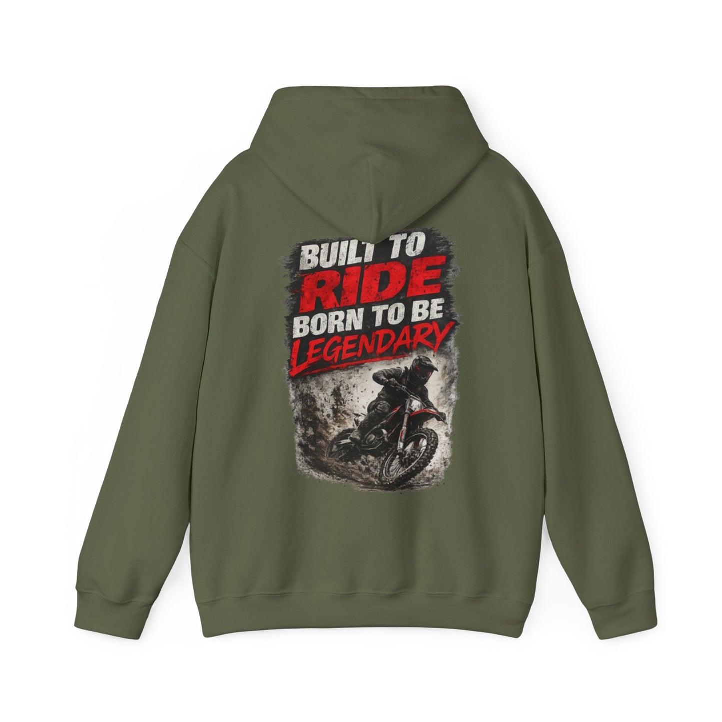 Mojo Moto MX Built to Ride, Born to Be Legendary Hoodie - SJM Print Store