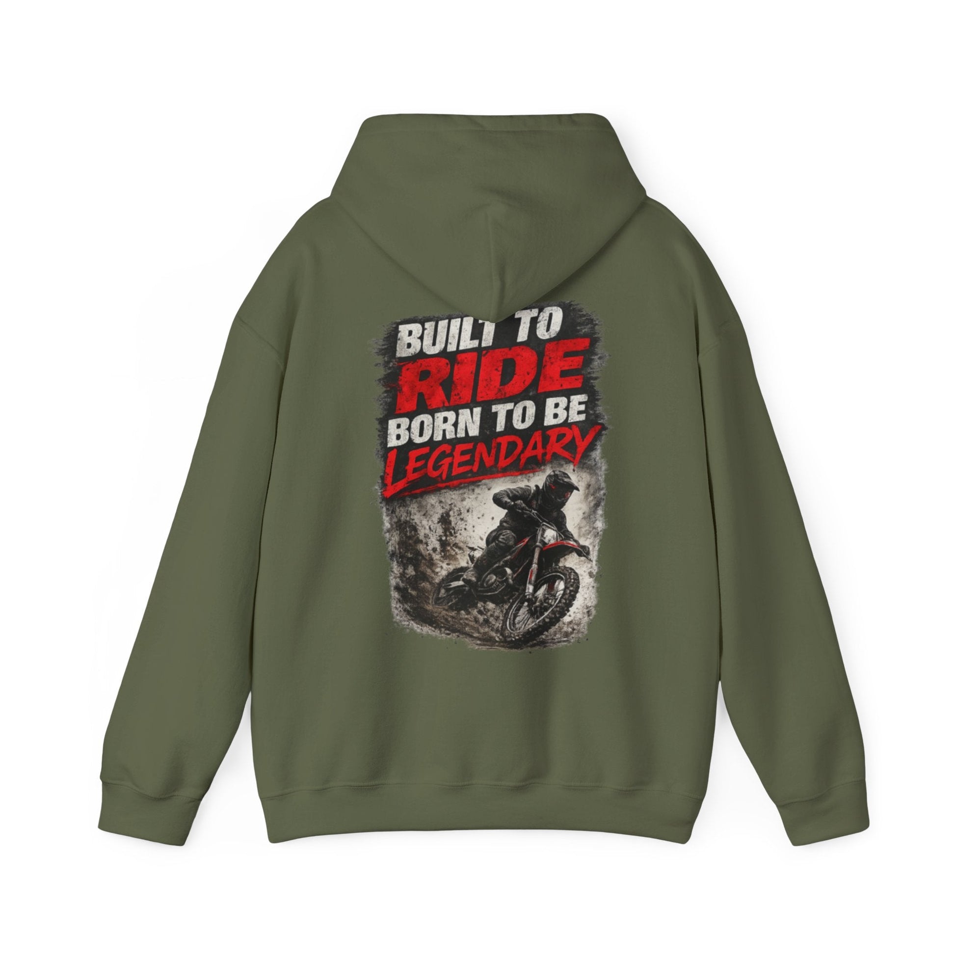 Mojo Moto MX Built to Ride, Born to Be Legendary Hoodie - SJM Print Store