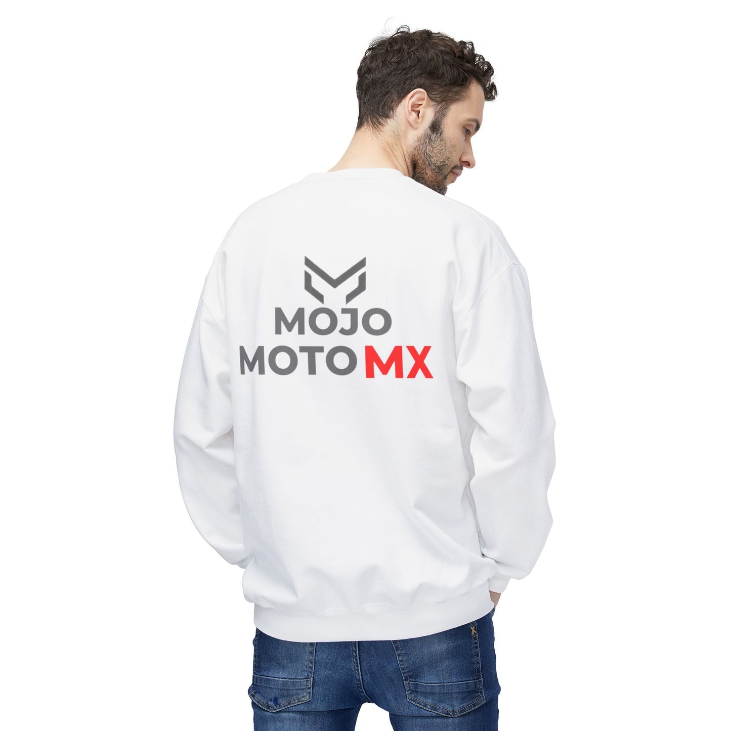 Mojo Moto MX Crewneck Sweatshirt Moto Logo Pullover - SJM Print Store