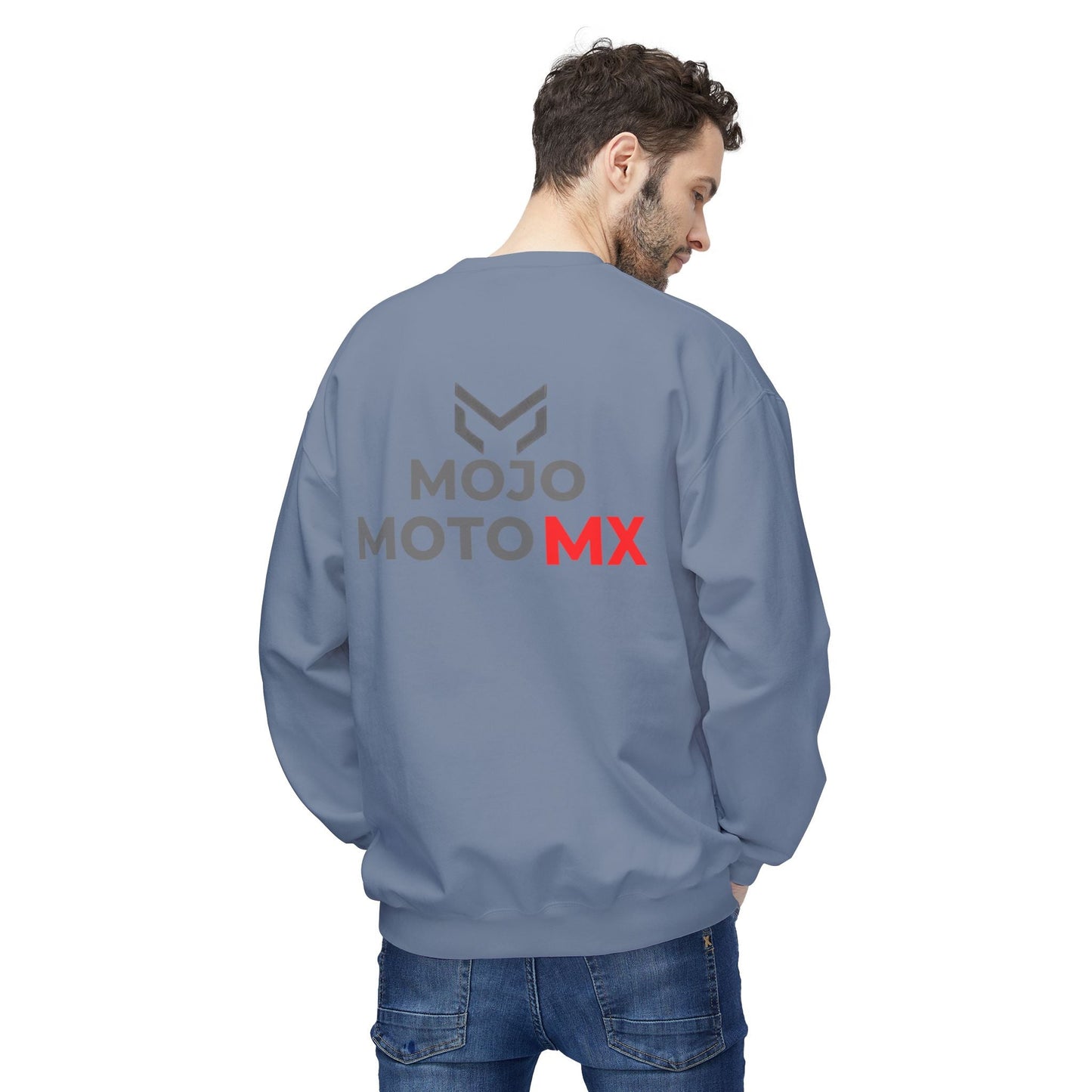 Mojo Moto MX Crewneck Sweatshirt Moto Logo Pullover - SJM Print Store
