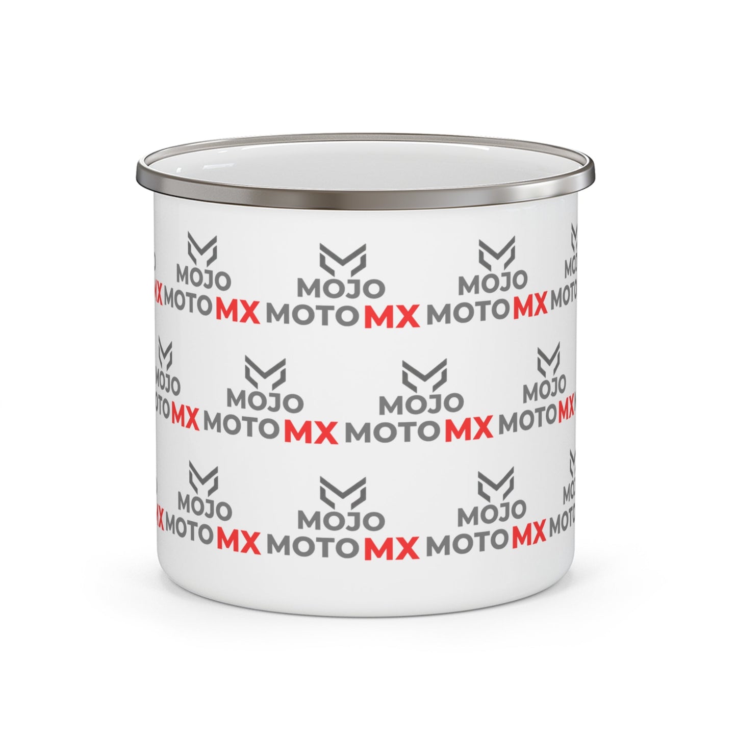 Mojo Moto MX Enamel Camping Mug â€” Trackside Race Day Coffee - SJM Print Store