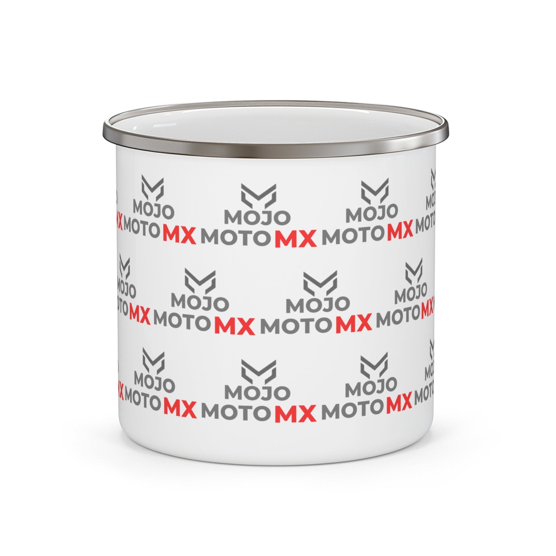 Mojo Moto MX Enamel Camping Mug â€” Trackside Race Day Coffee - SJM Print Store
