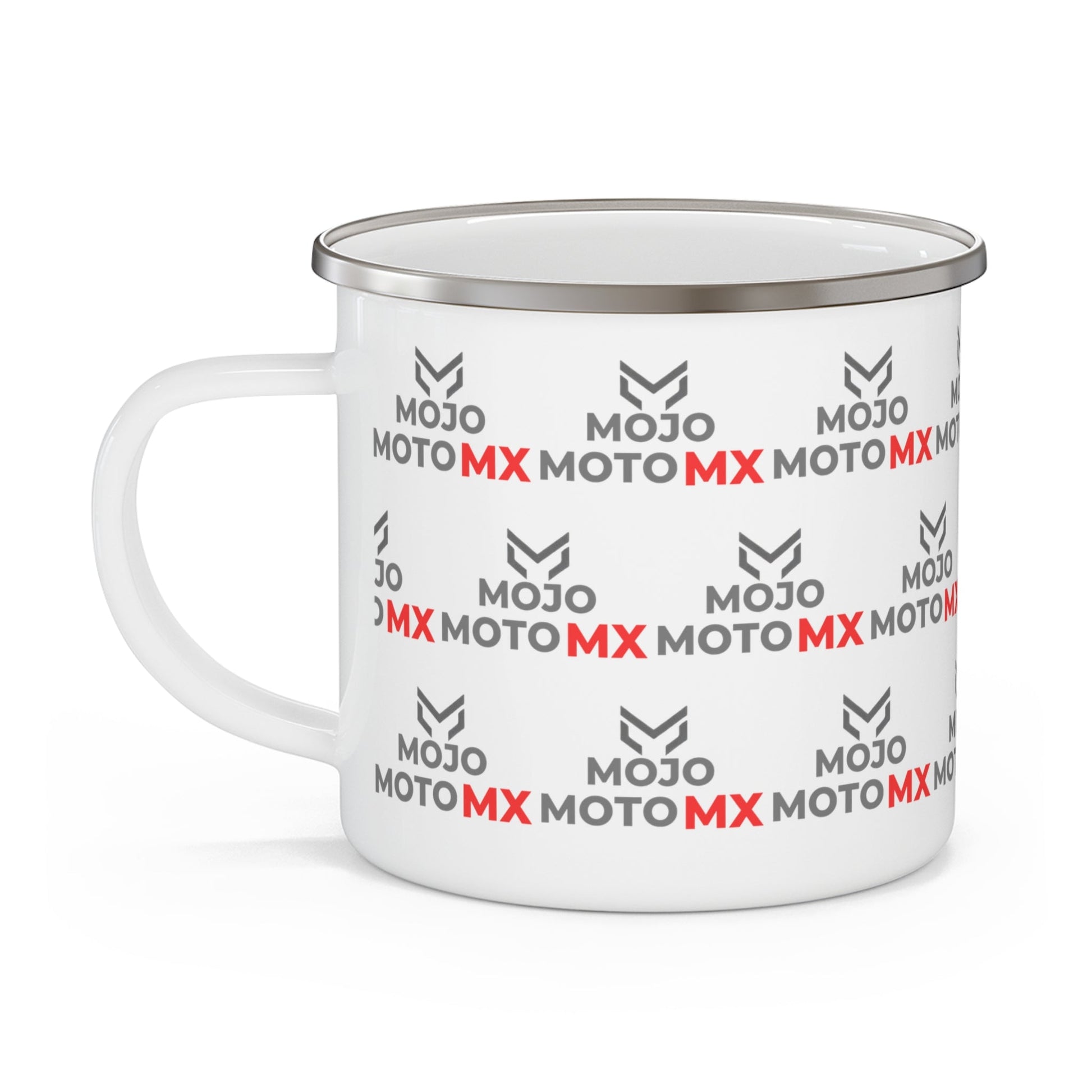 Mojo Moto MX Enamel Camping Mug â€” Trackside Race Day Coffee - SJM Print Store