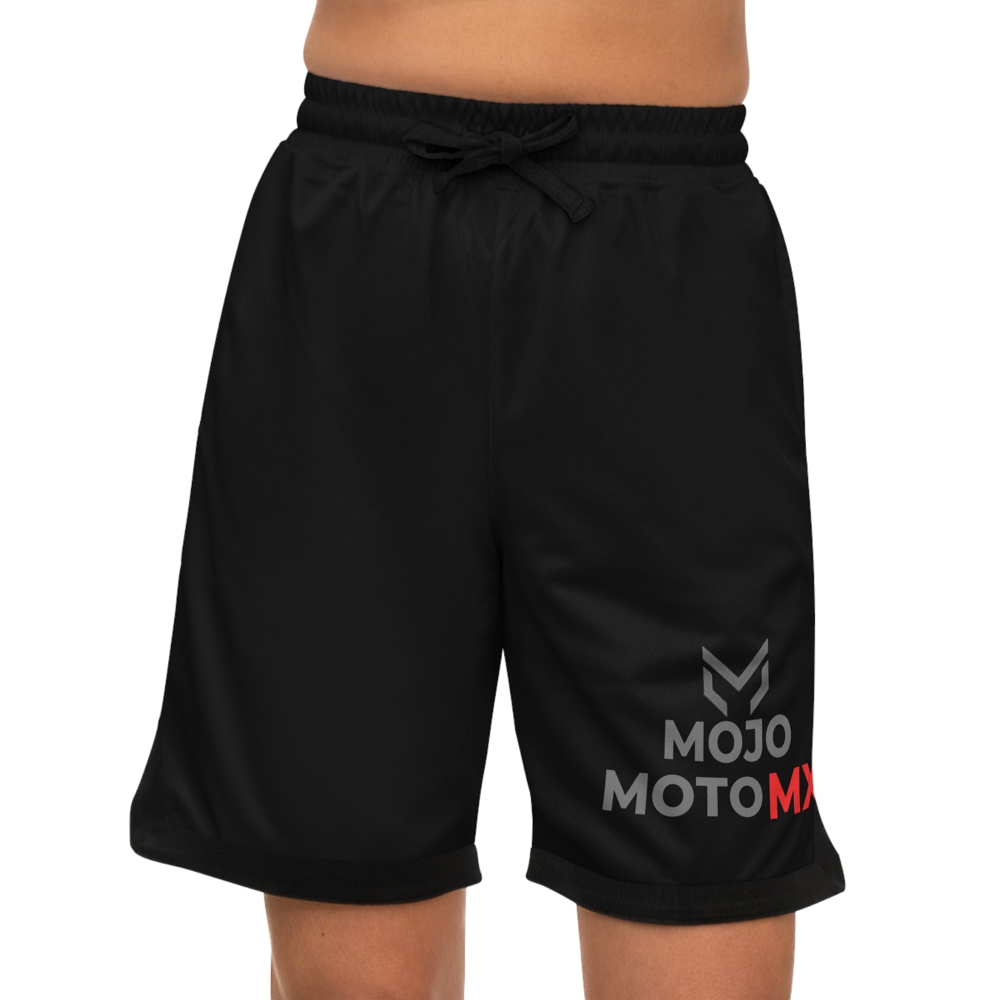 Mojo Moto MX Logo Basket Ball Rib Shorts - SJM Print Store