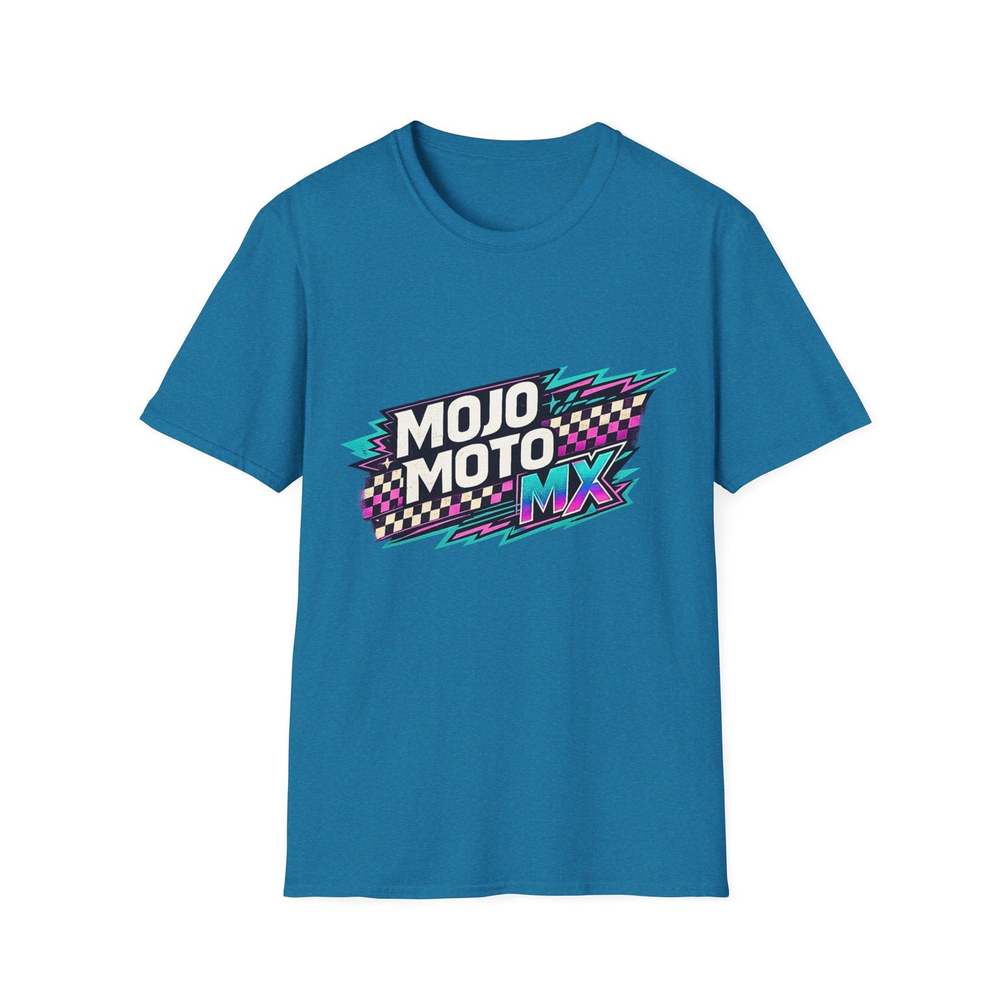 Mojo Moto MX Retro Checkered Tee - SJM Print Store