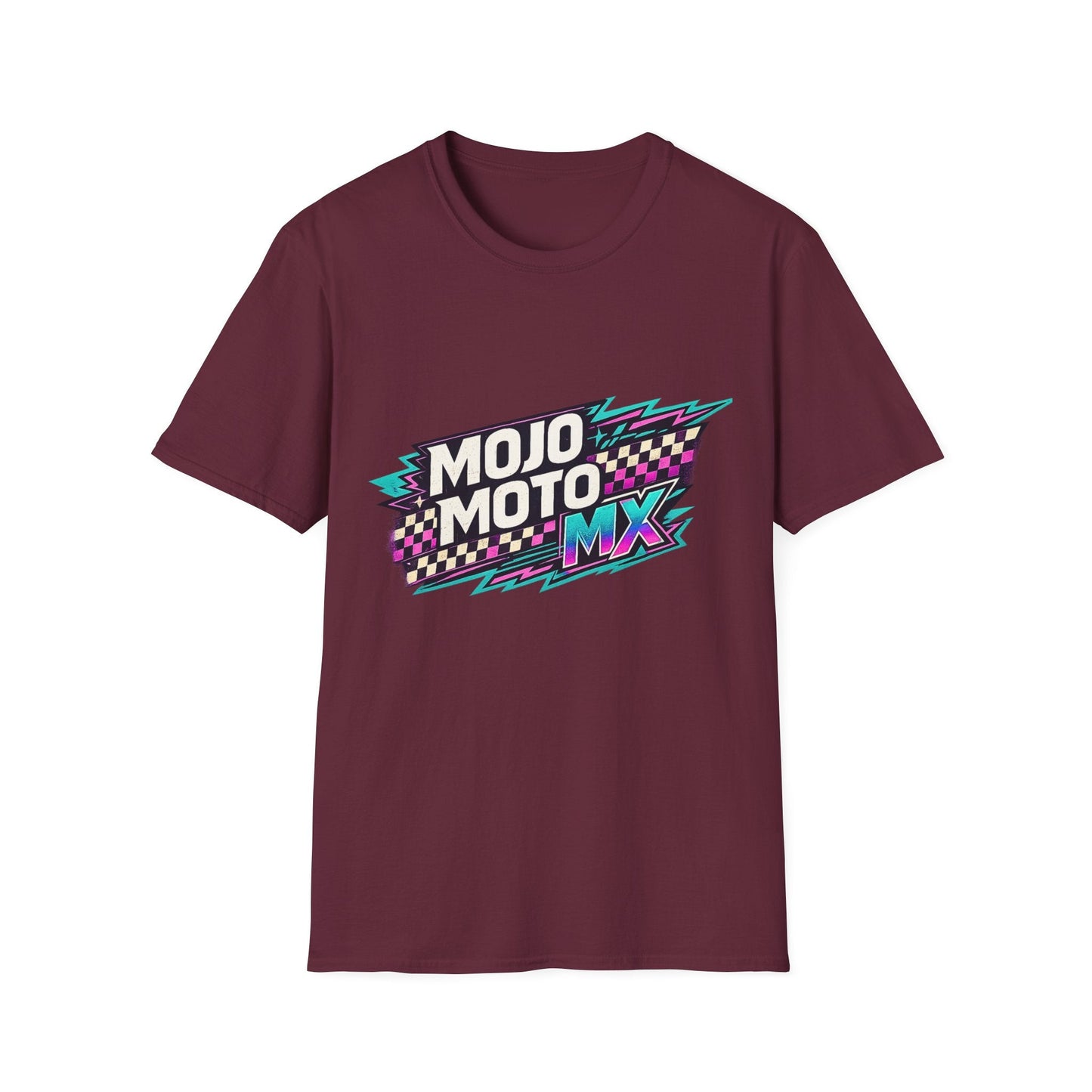 Mojo Moto MX Retro Checkered Tee - SJM Print Store