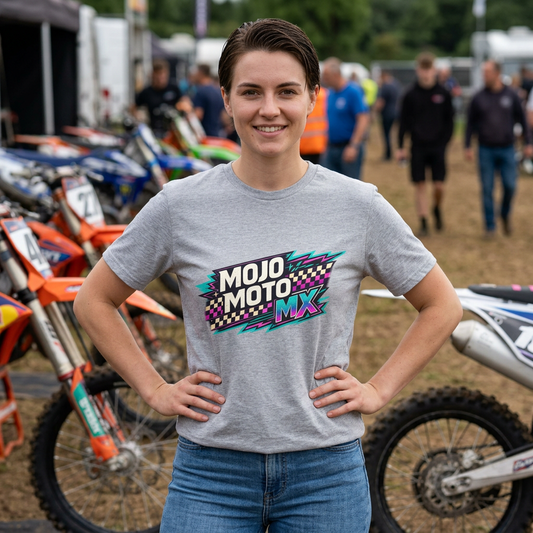 Mojo Moto MX Retro Checkered Tee - SJM Print Store