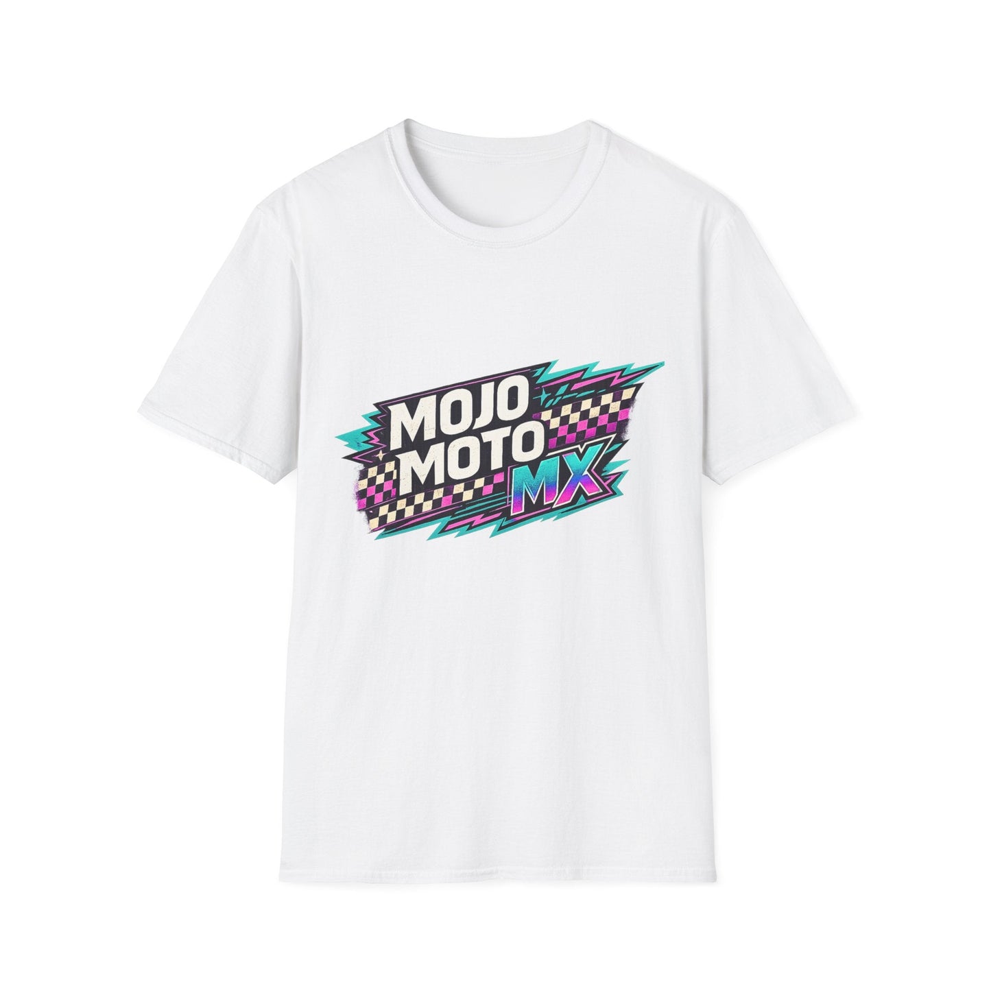 Mojo Moto MX Retro Checkered Tee - SJM Print Store