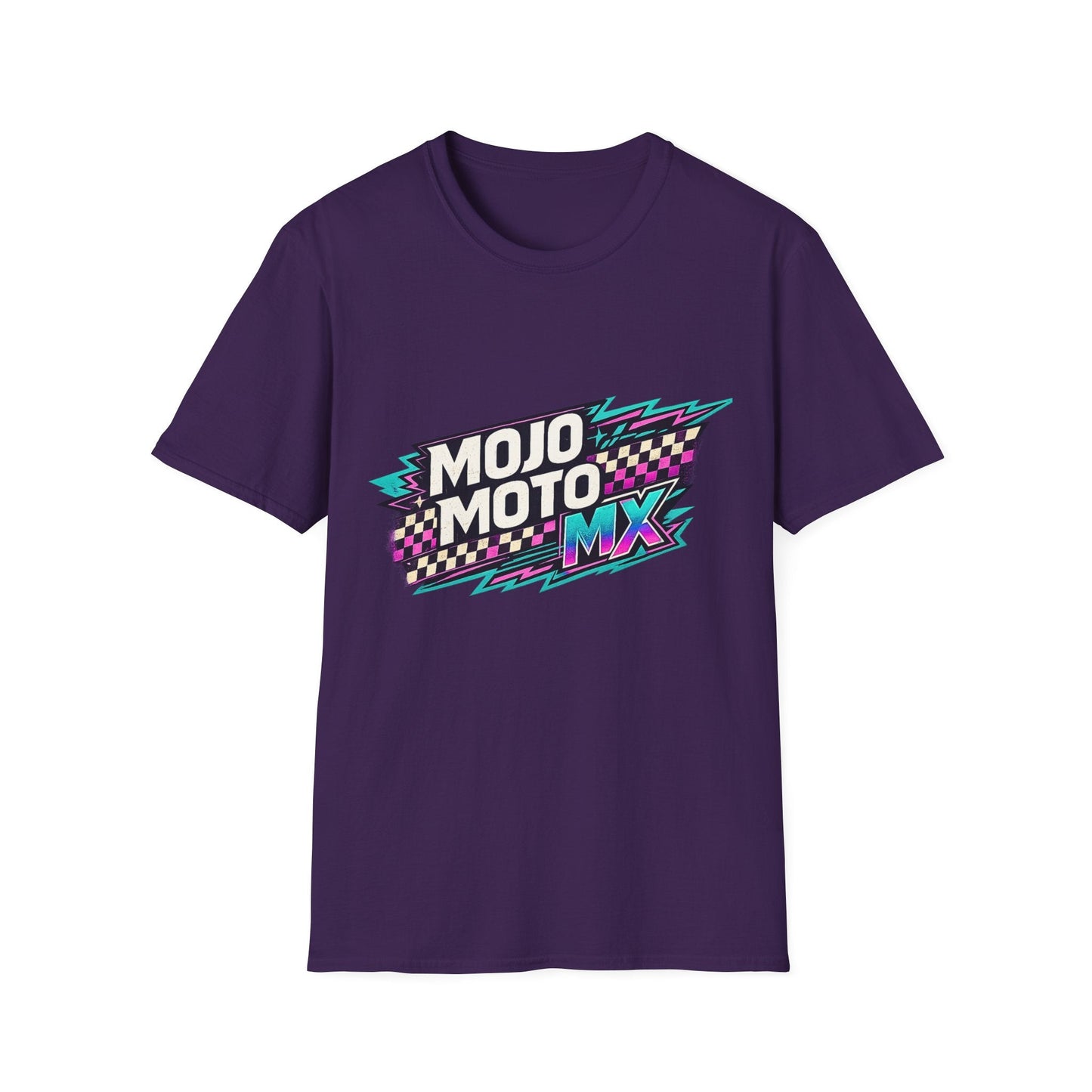 Mojo Moto MX Retro Checkered Tee - SJM Print Store