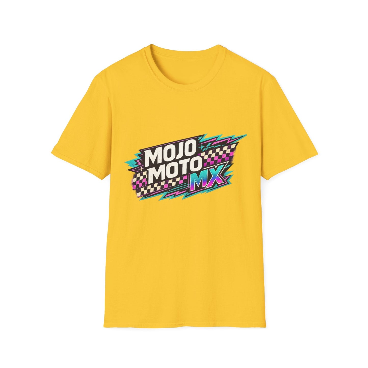 Mojo Moto MX Retro Checkered Tee - SJM Print Store