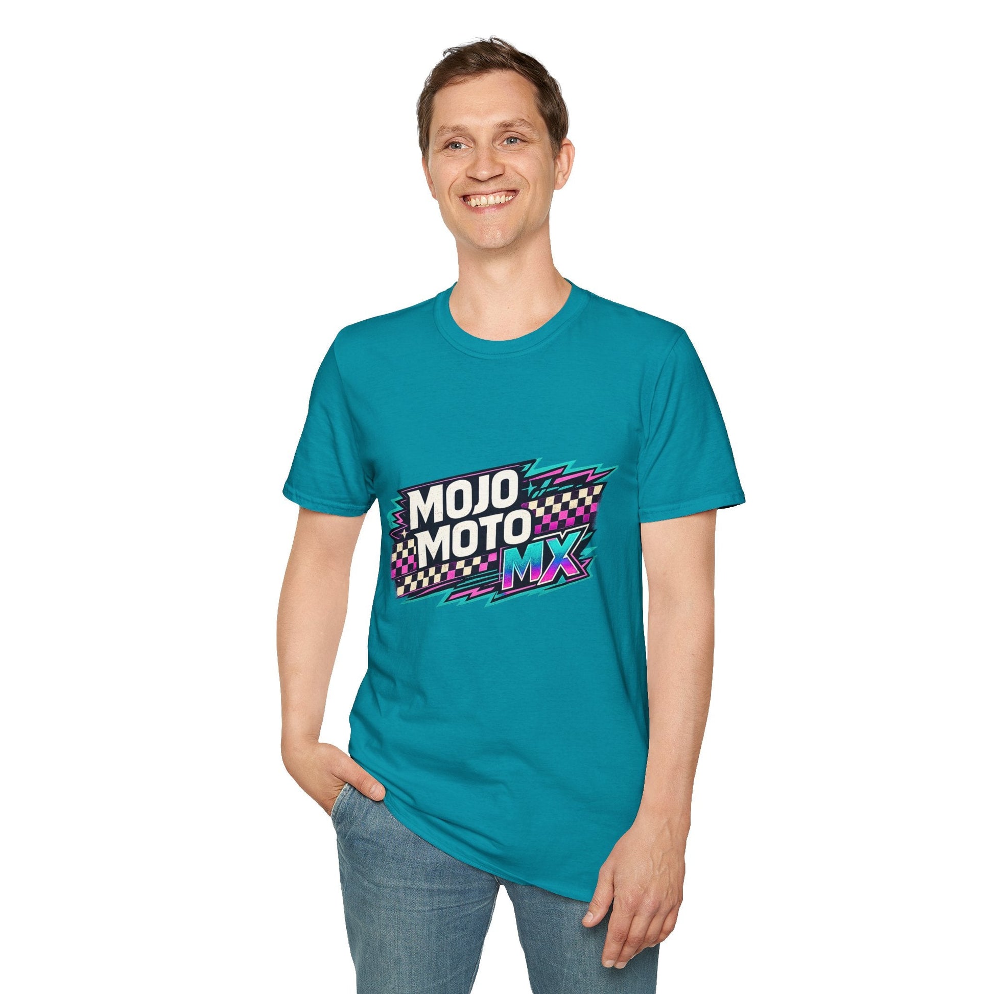 Mojo Moto MX Retro Checkered Tee - SJM Print Store
