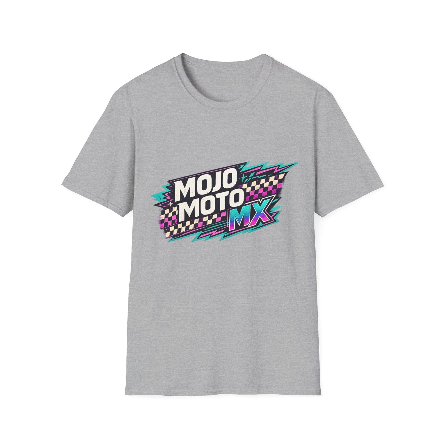 Mojo Moto MX Retro Checkered Tee - SJM Print Store