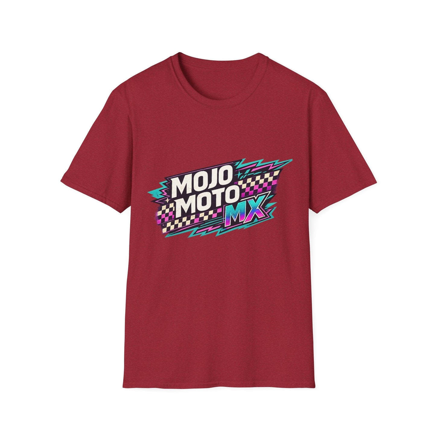 Mojo Moto MX Retro Checkered Tee - SJM Print Store