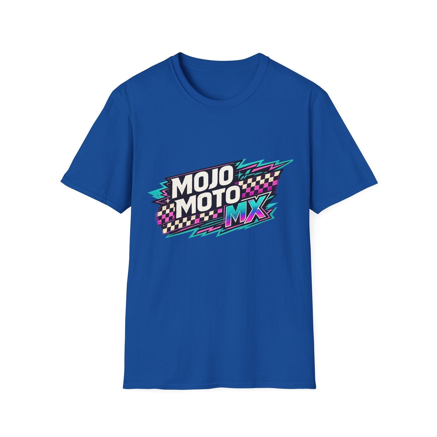 Mojo Moto MX Retro Checkered Tee - SJM Print Store