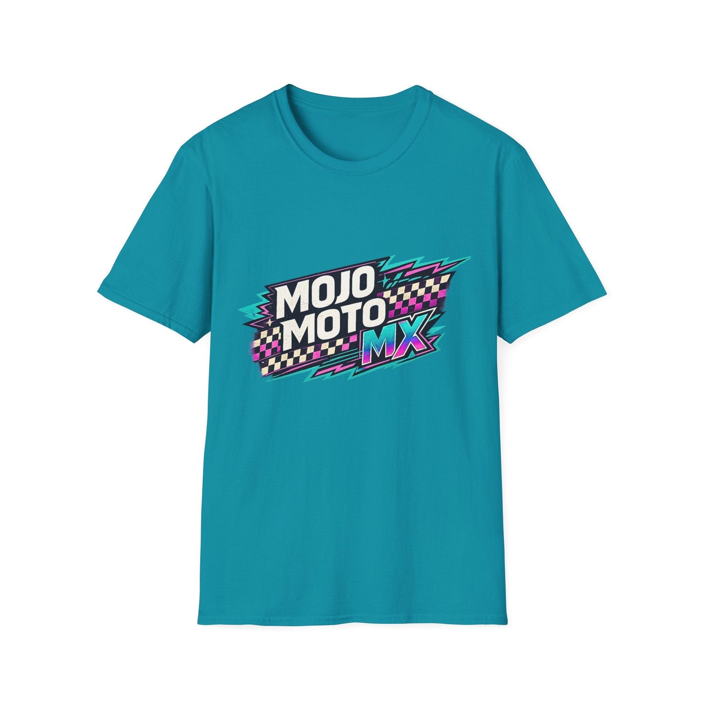 Mojo Moto MX Retro Checkered Tee - SJM Print Store