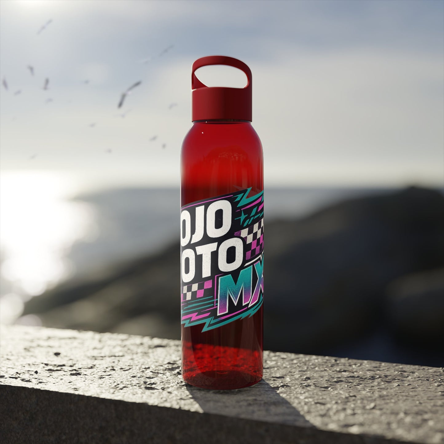 MojoMoto MX Retro Graphic Water Bottle - SJM Print Store