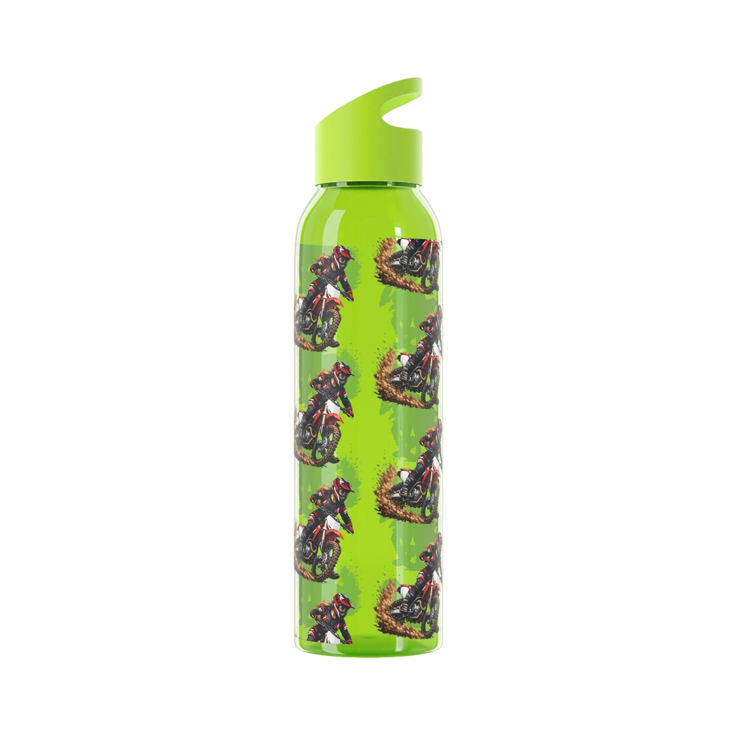 Moto Water Bottle Female Motocross Rider Pattern Water Bottle - SJM Print Store