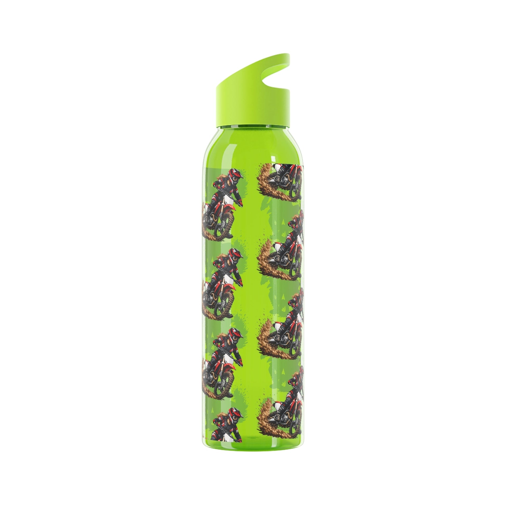 Moto Water Bottle Female Motocross Rider Pattern Water Bottle - SJM Print Store