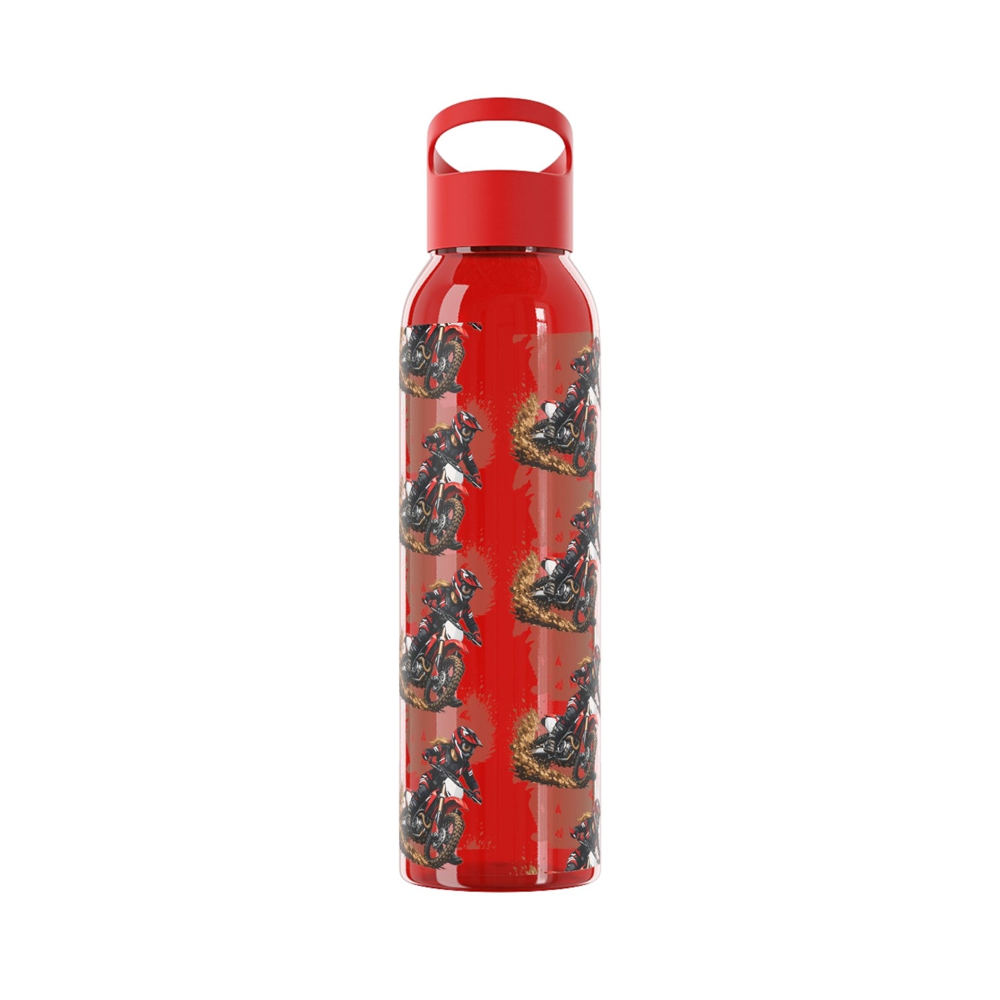 Moto Water Bottle Female Motocross Rider Pattern Water Bottle - SJM Print Store