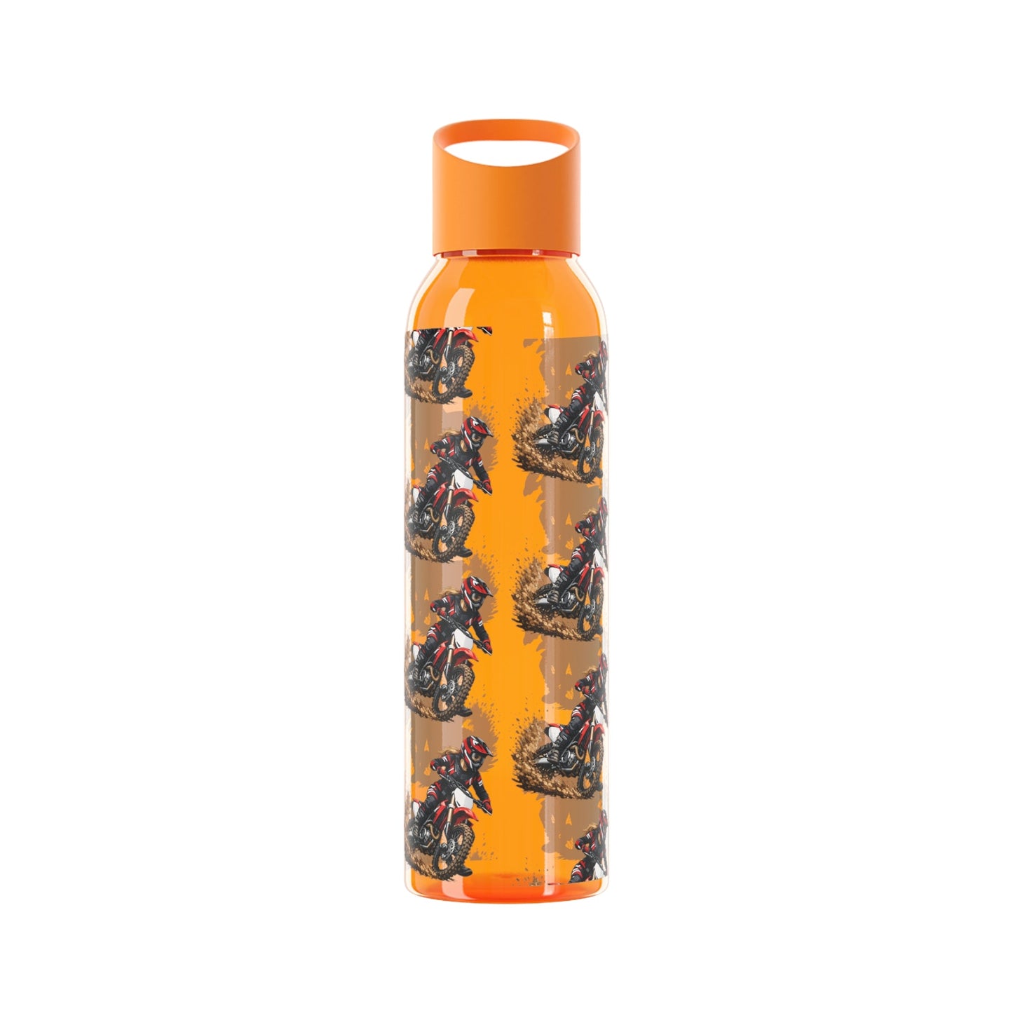 Moto Water Bottle Female Motocross Rider Pattern Water Bottle - SJM Print Store