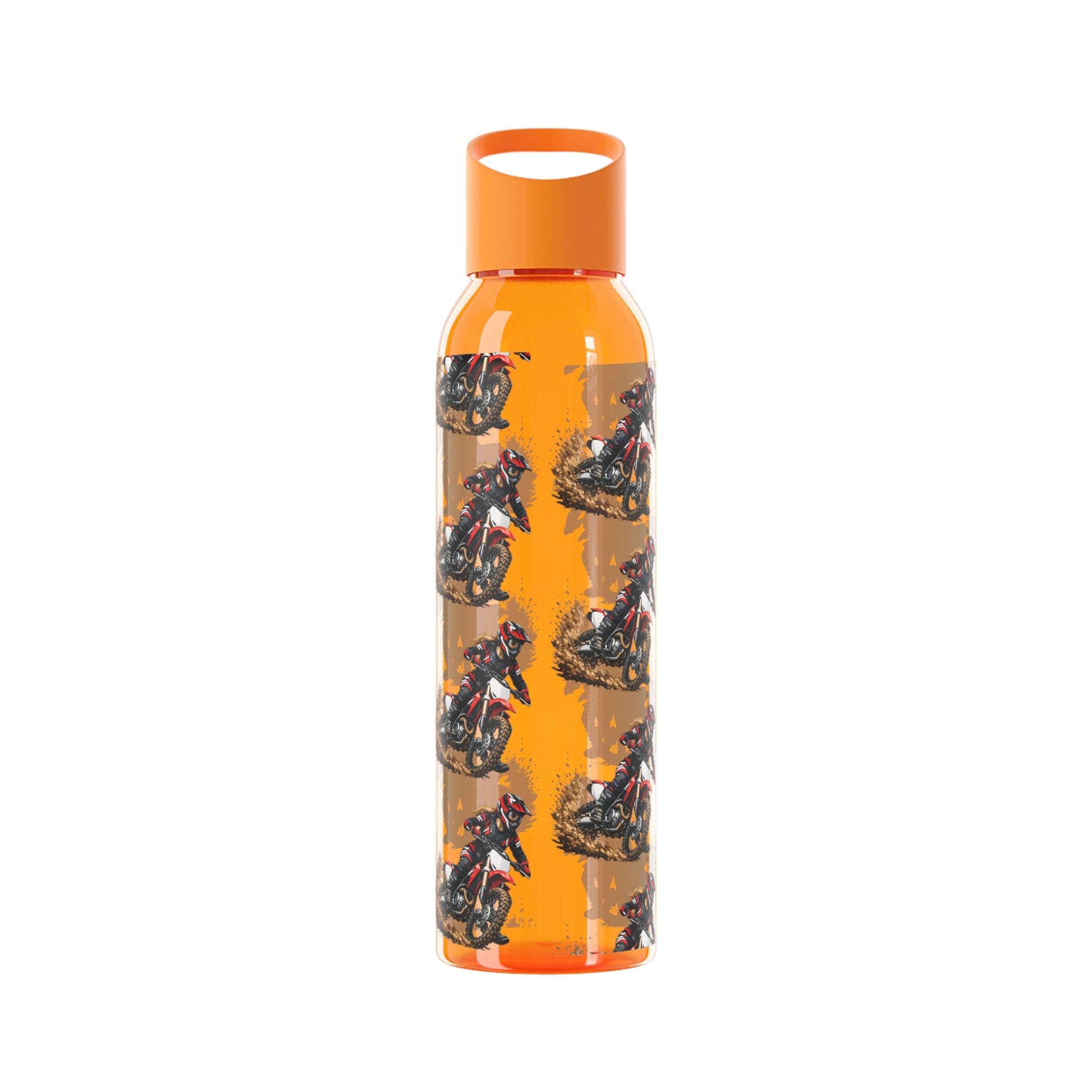 Moto Water Bottle Female Motocross Rider Pattern Water Bottle - SJM Print Store