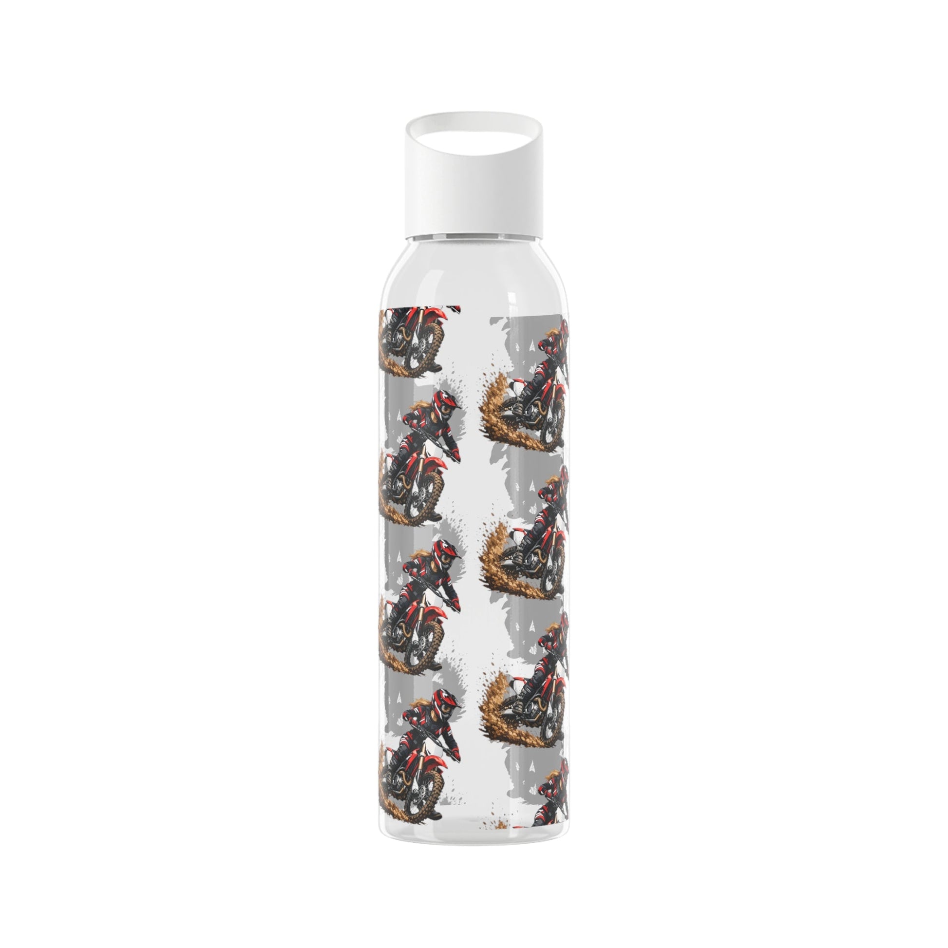 Moto Water Bottle Female Motocross Rider Pattern Water Bottle - SJM Print Store
