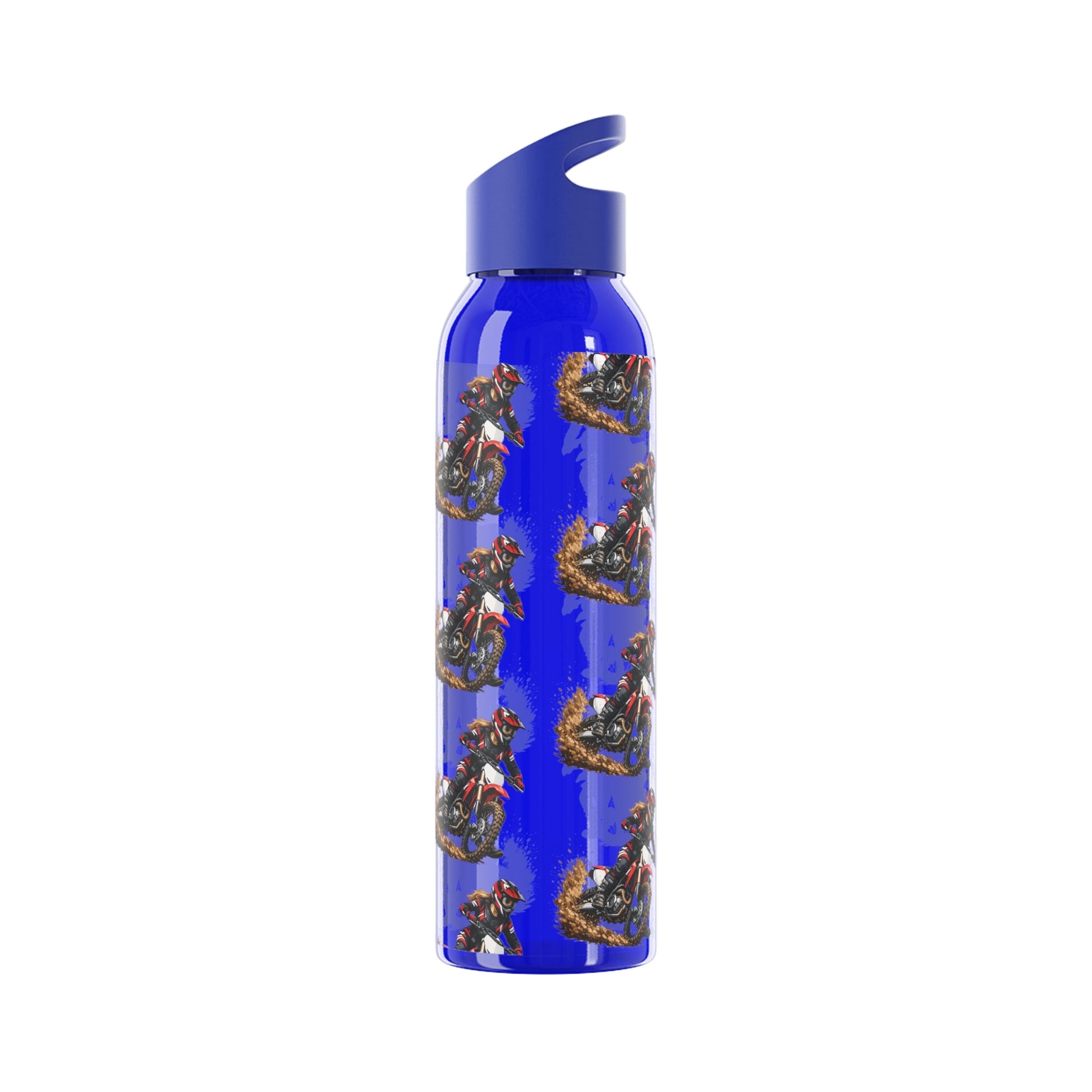 Moto Water Bottle Female Motocross Rider Pattern Water Bottle - SJM Print Store
