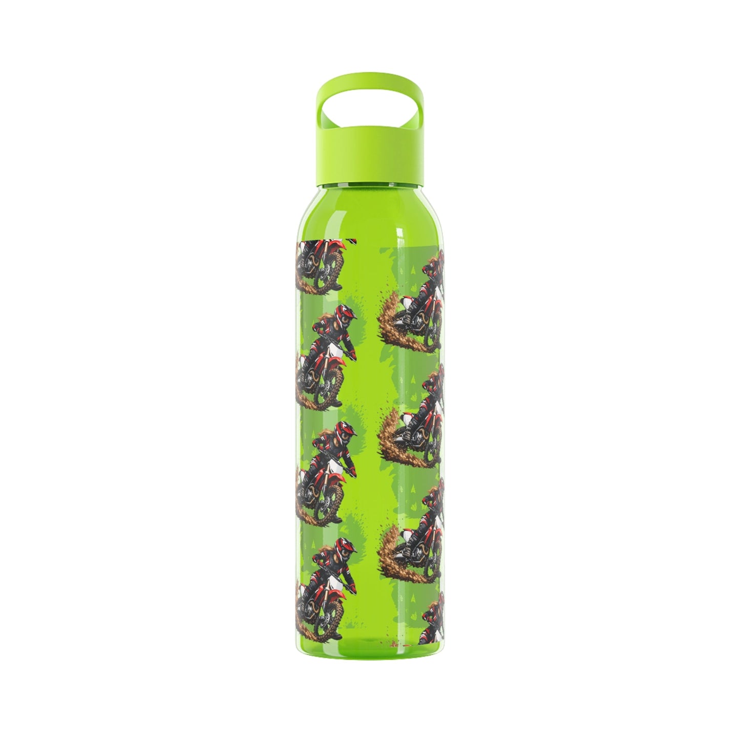 Moto Water Bottle Female Motocross Rider Pattern Water Bottle - SJM Print Store