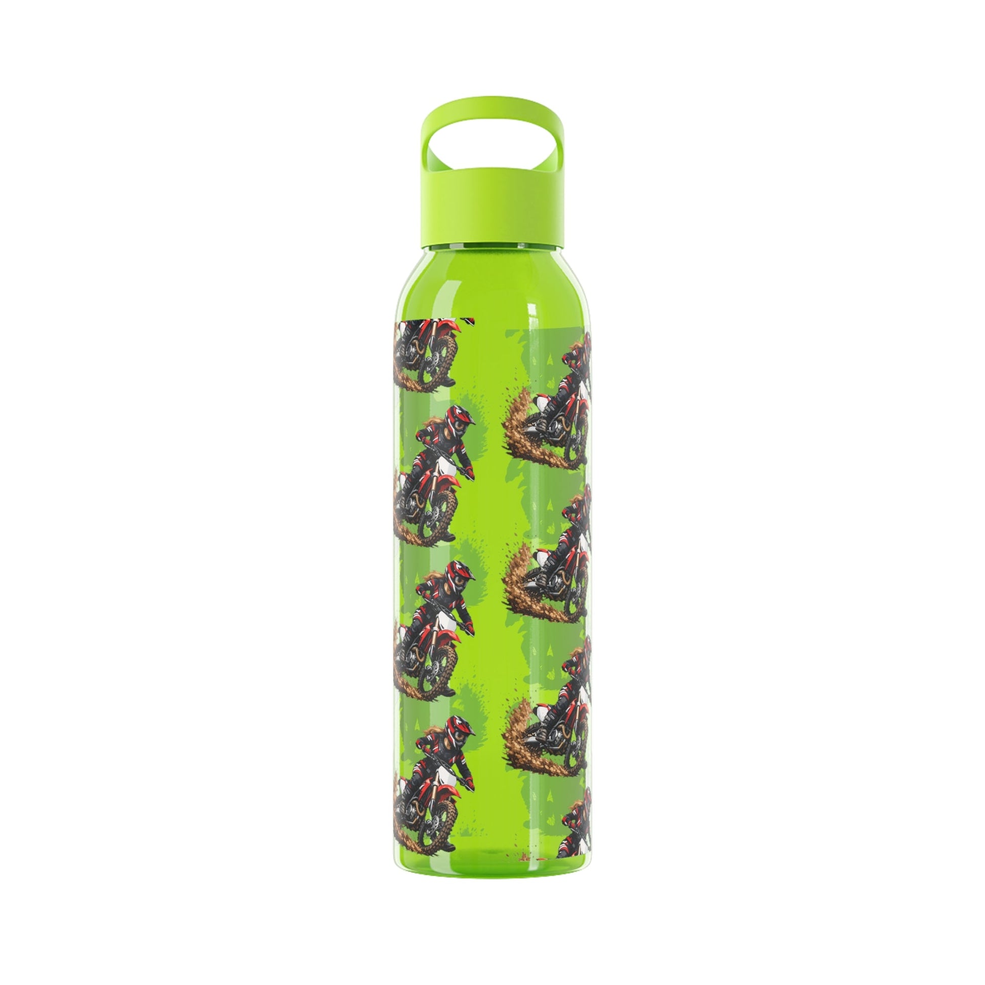 Moto Water Bottle Female Motocross Rider Pattern Water Bottle - SJM Print Store