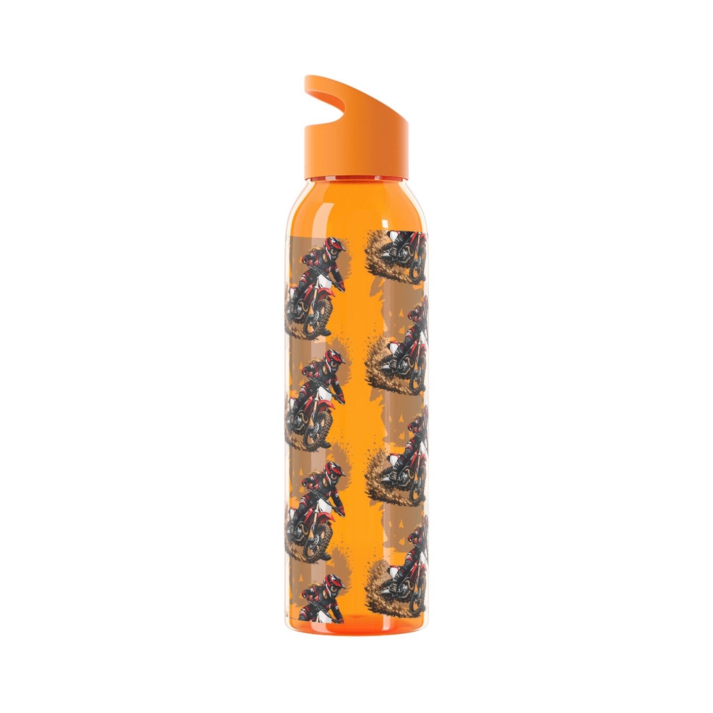 Moto Water Bottle Female Motocross Rider Pattern Water Bottle - SJM Print Store