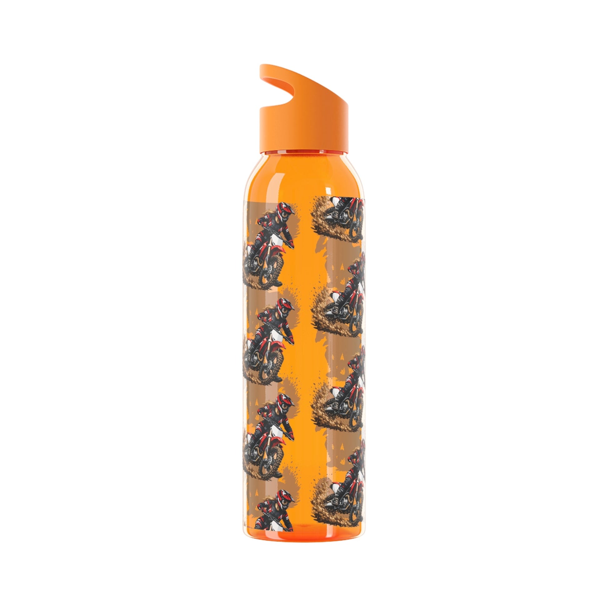 Moto Water Bottle Female Motocross Rider Pattern Water Bottle - SJM Print Store