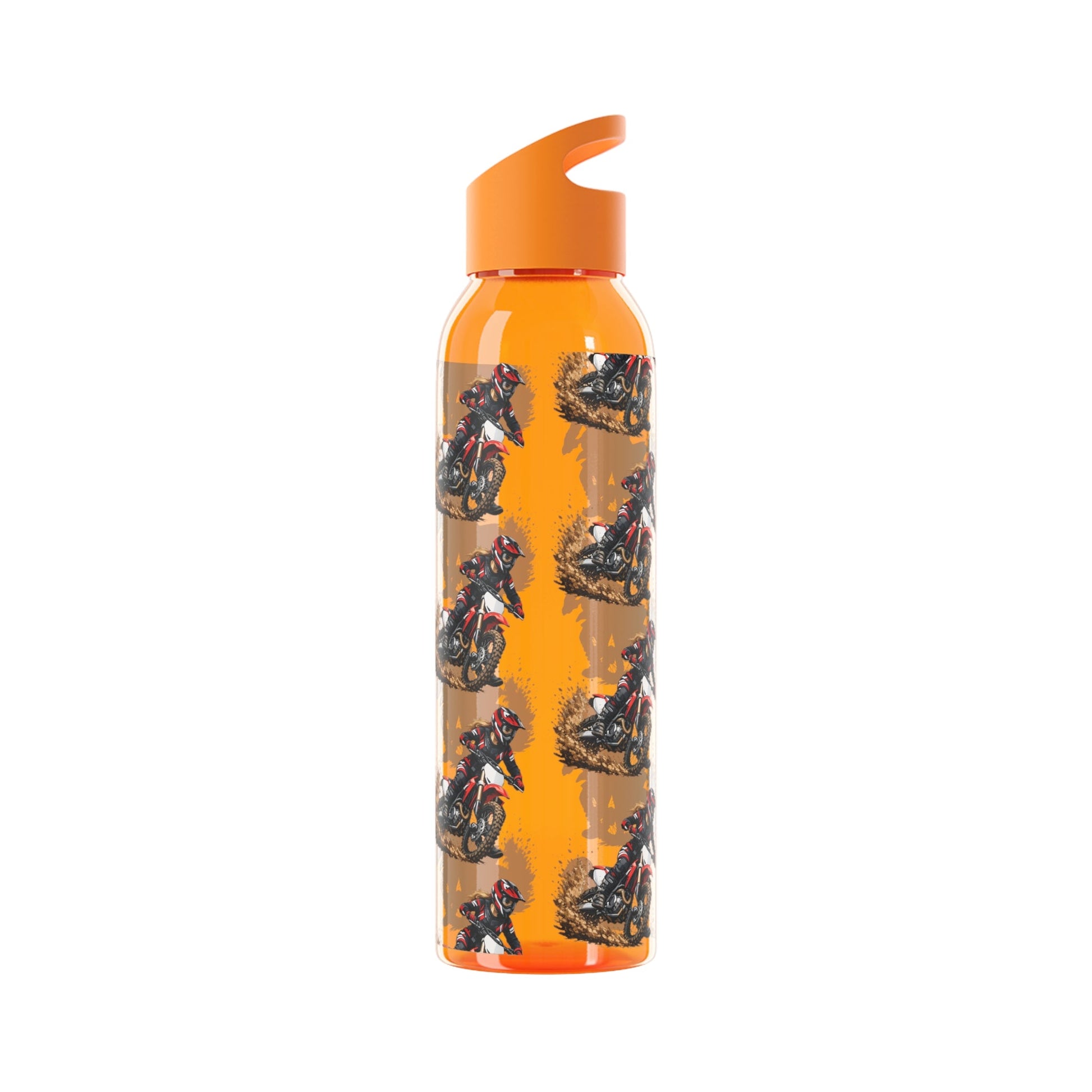 Moto Water Bottle Female Motocross Rider Pattern Water Bottle - SJM Print Store