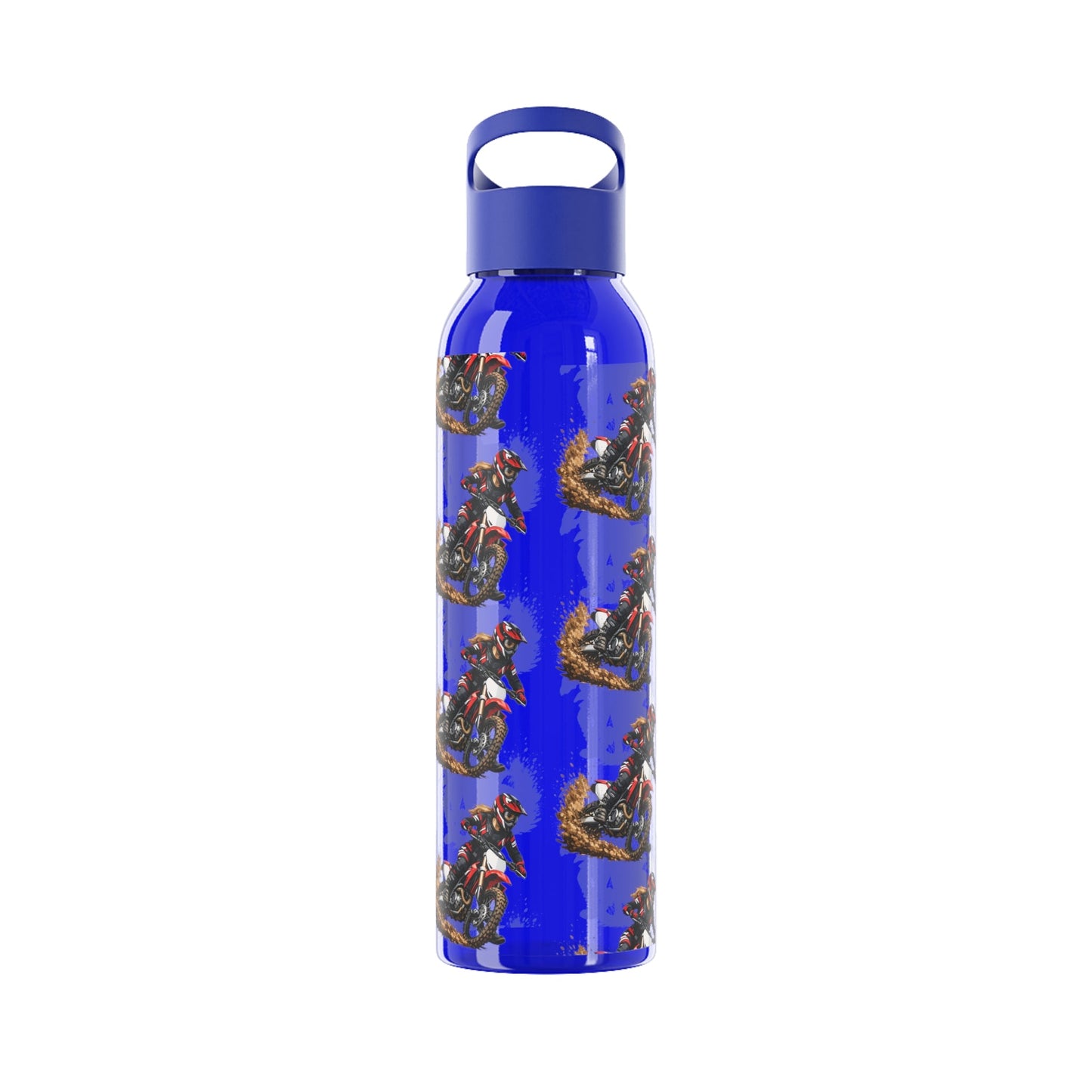 Moto Water Bottle Female Motocross Rider Pattern Water Bottle - SJM Print Store