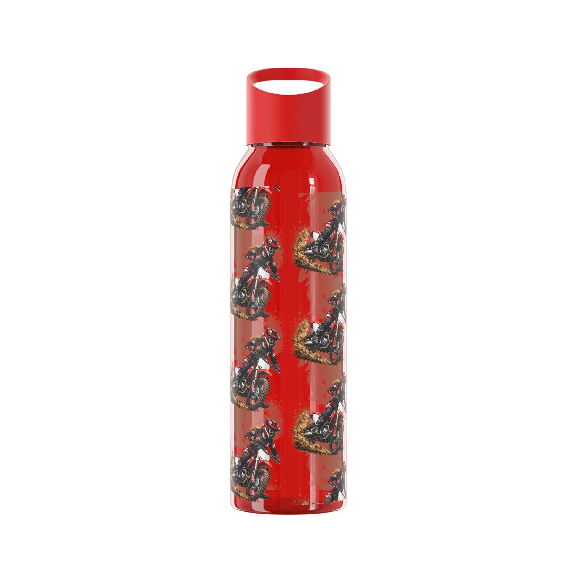 Moto Water Bottle Female Motocross Rider Pattern Water Bottle - SJM Print Store