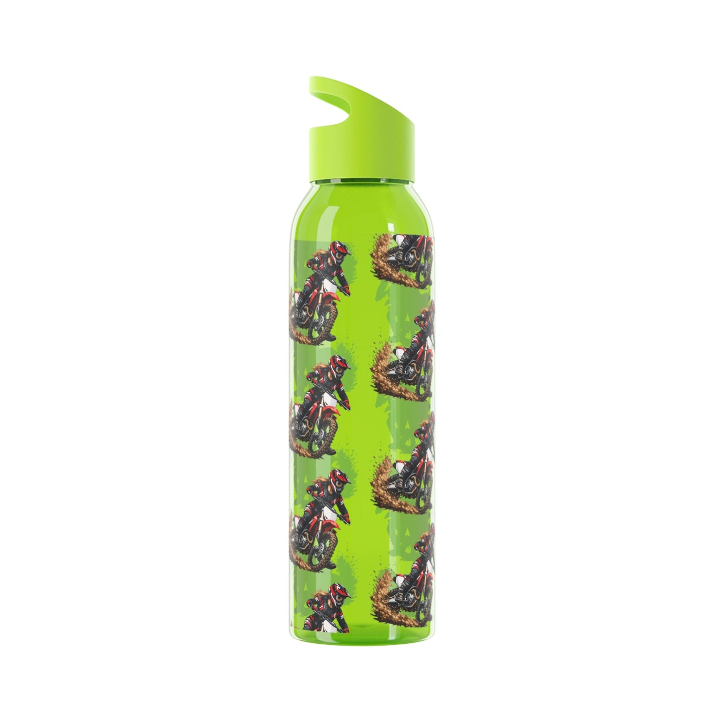 Moto Water Bottle Female Motocross Rider Pattern Water Bottle - SJM Print Store